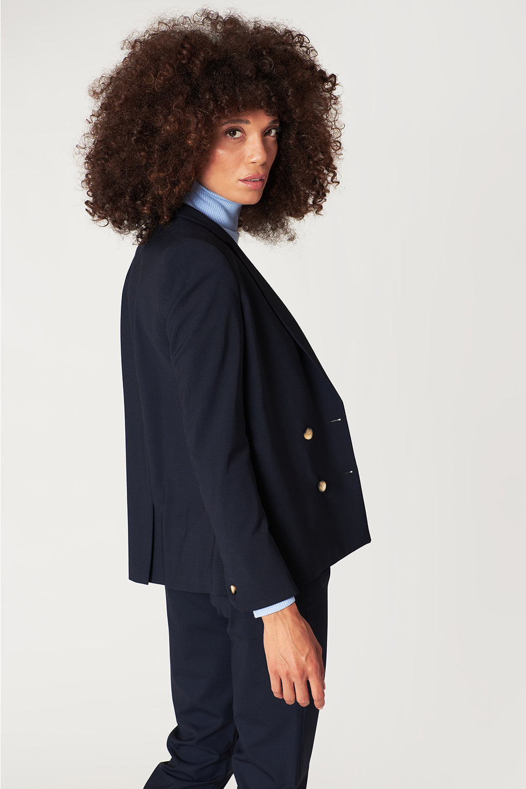 Boston double-breasted jacket - Midnight Blue