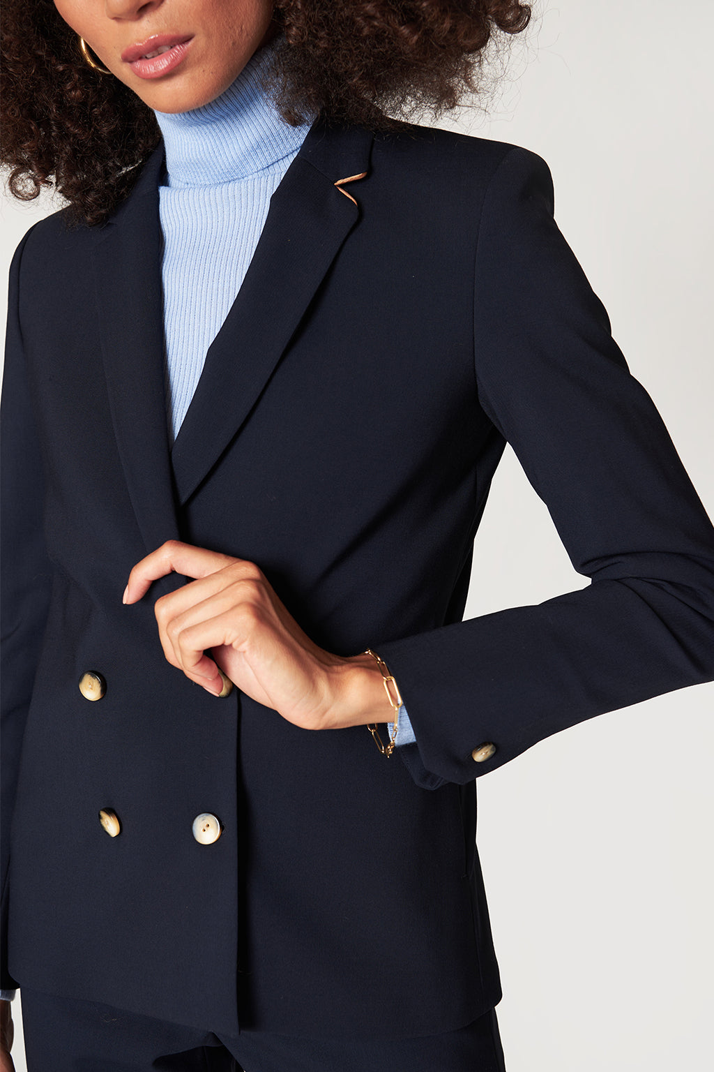 Boston double-breasted jacket - Midnight Blue