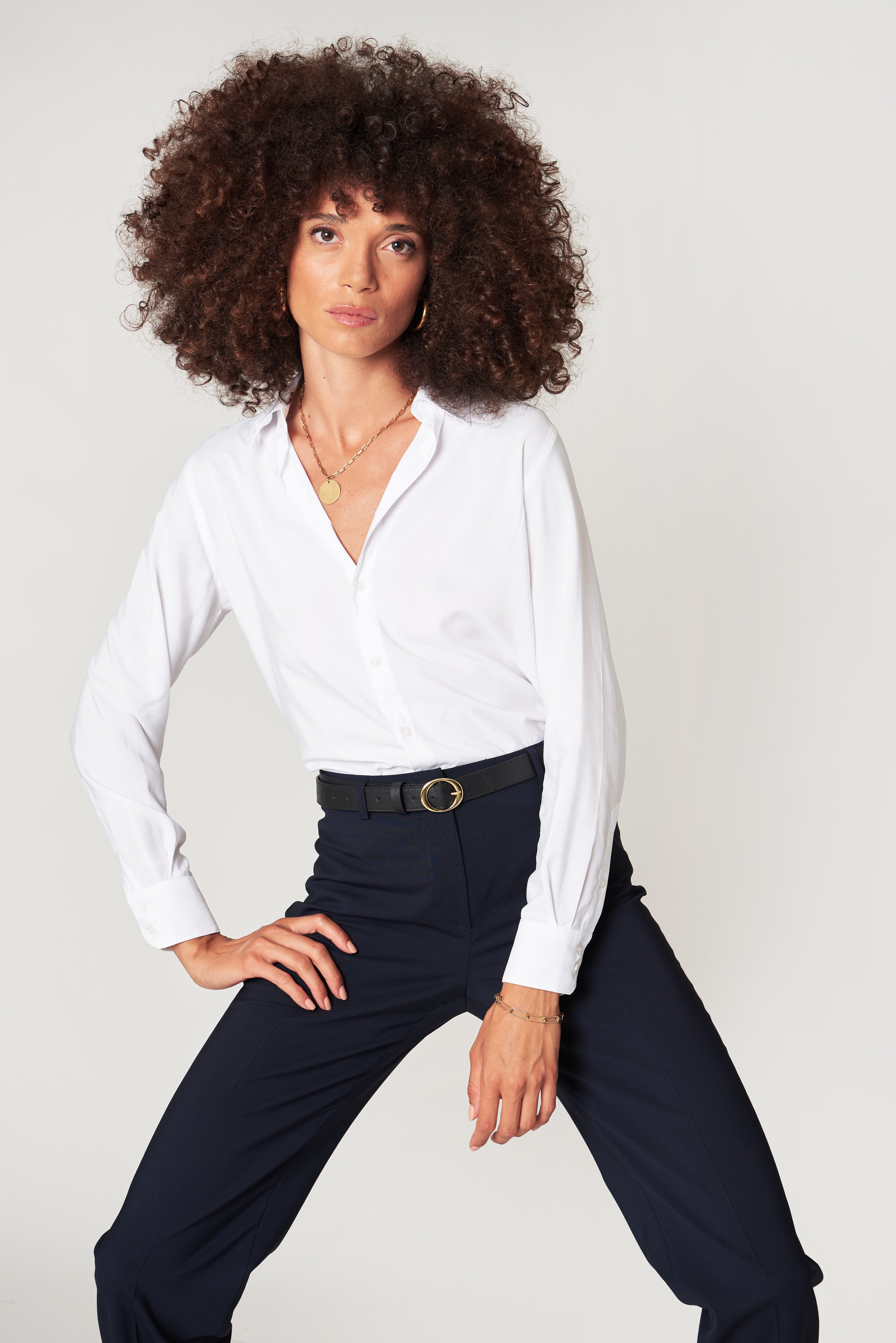 Berlin straight pants - Midnight Blue