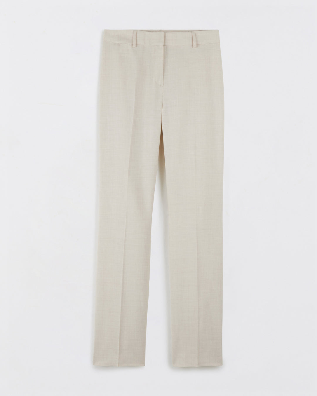 "Straight-cut-high-waist-lined-front-zip-close-with-hook-17H10-suit-for-women-paris-"