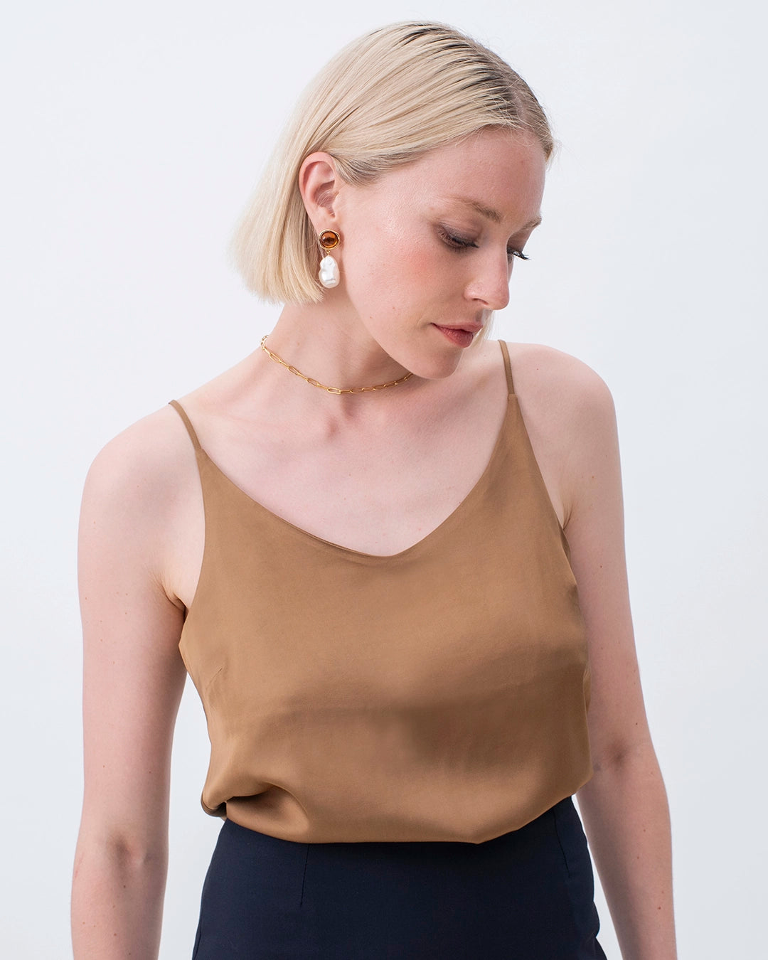 caraco-bronze-or-top-chic-timeless-elegant-silk-effect-strap-