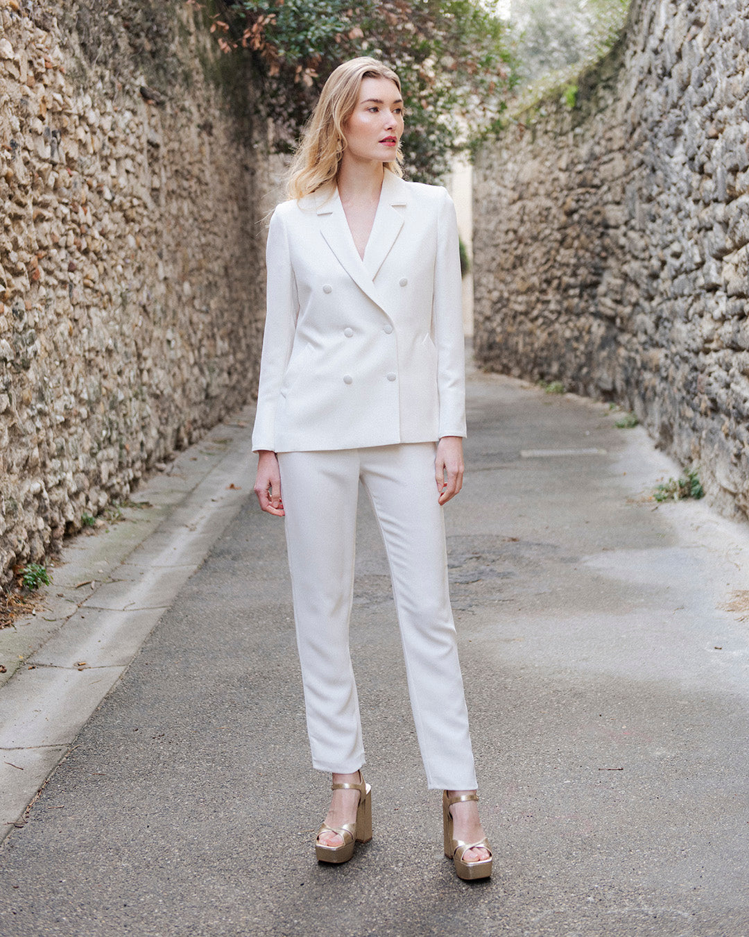 New-York Cigarette Pants - White