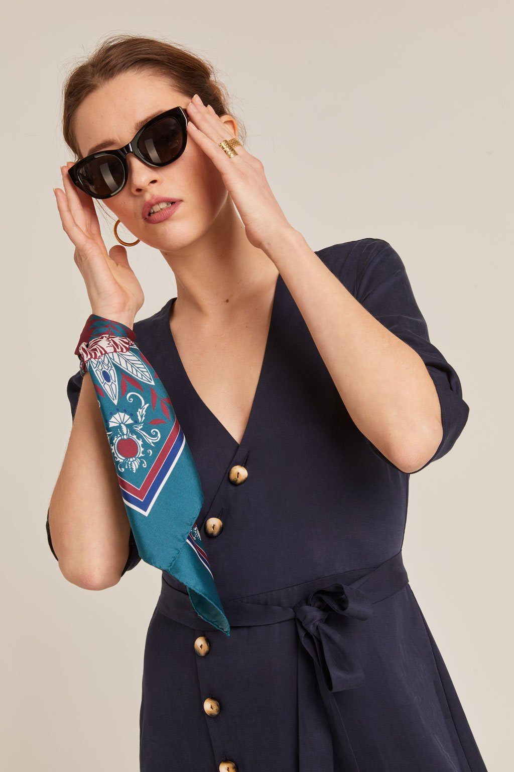 Delphes dress - Navy blue