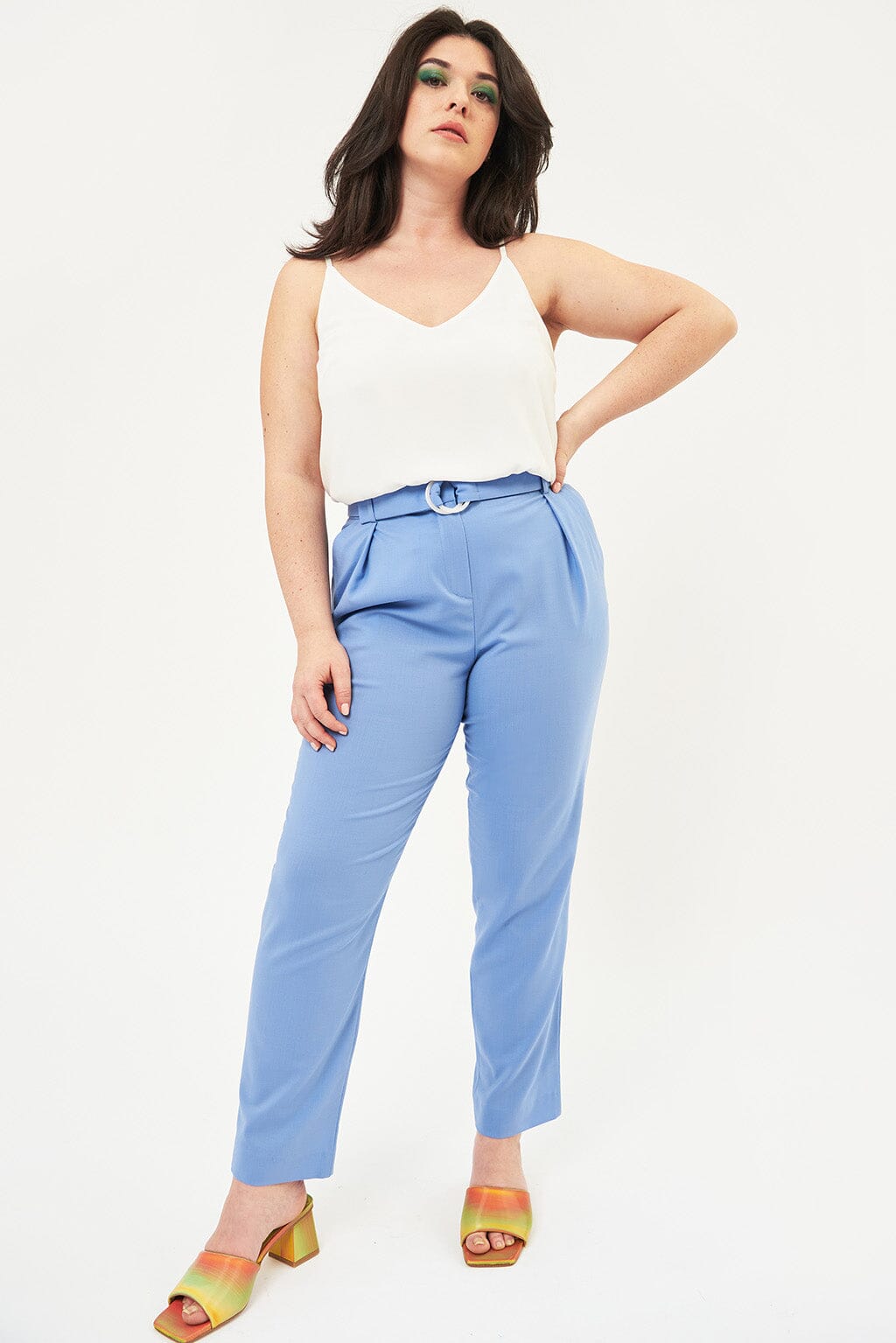 Casablanca Carrot Pants - Bleu Ciel