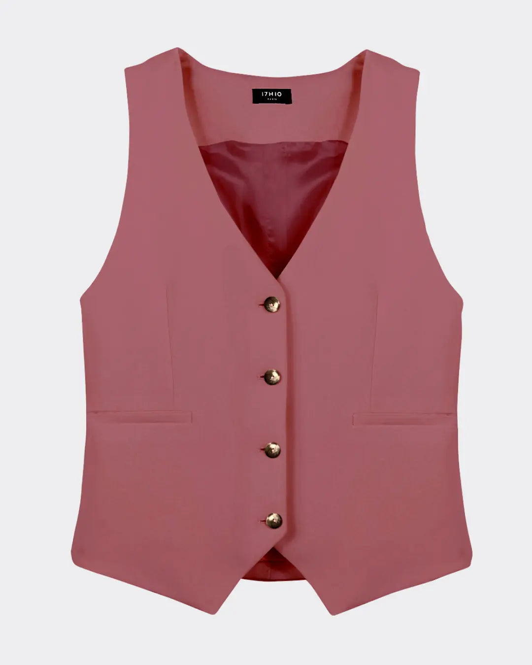 Gilet sans manches Lisbonne - Rose poudré
