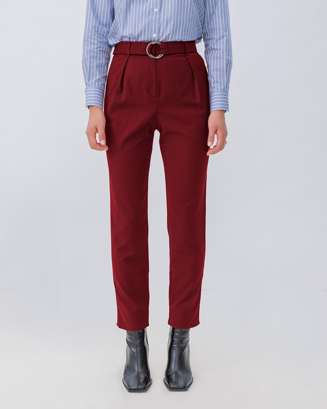 Casablanca Carrot Pants - Garnet