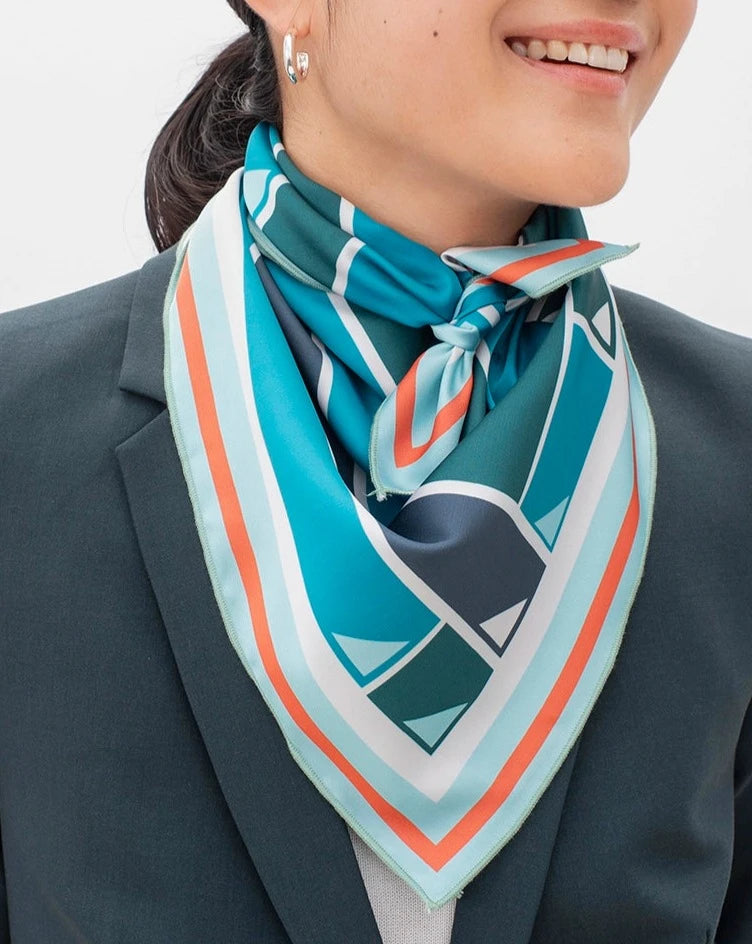 Le Foulard 17H10 - La géométrie du cadran vert