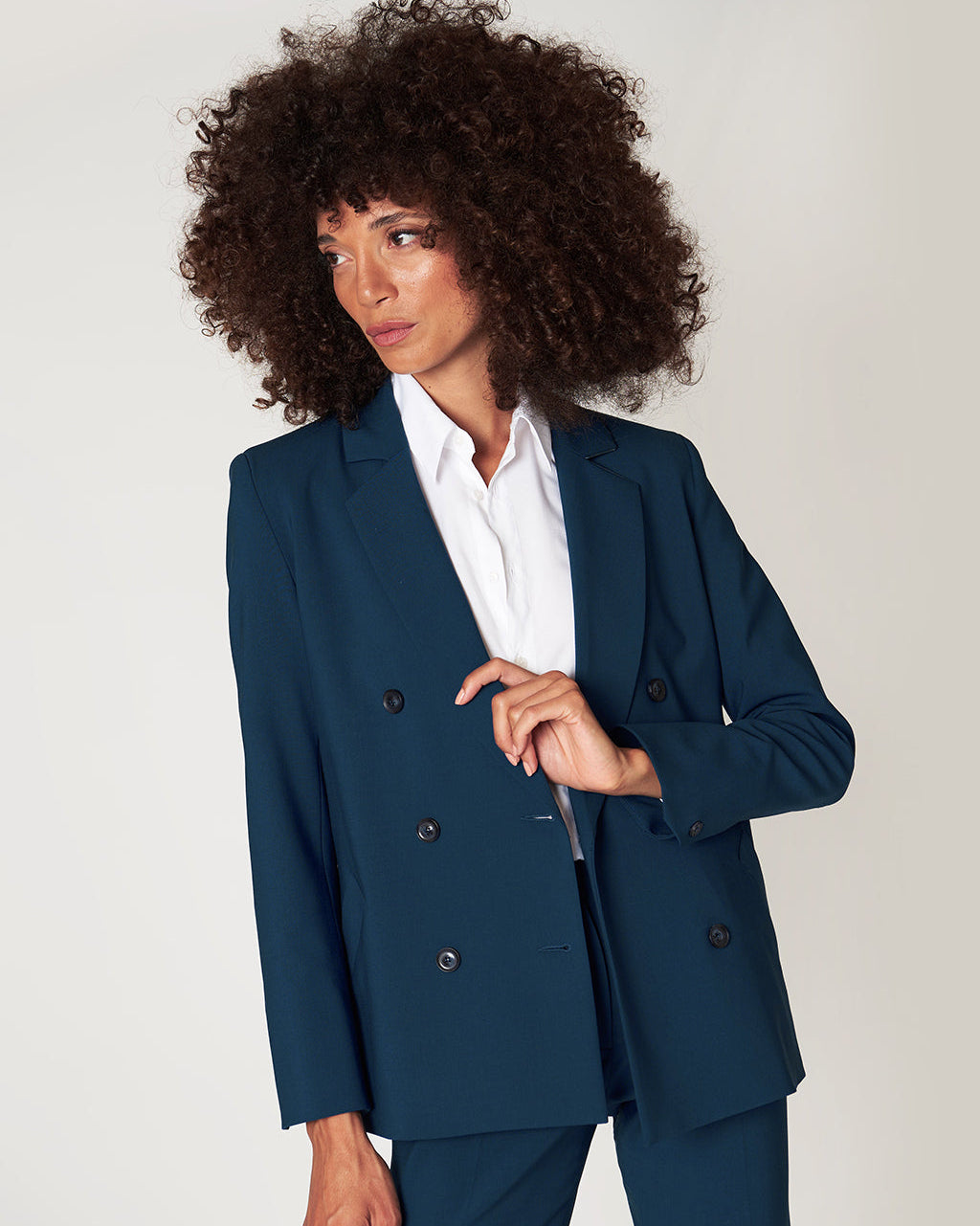 Veste croisée Moscou - Paon