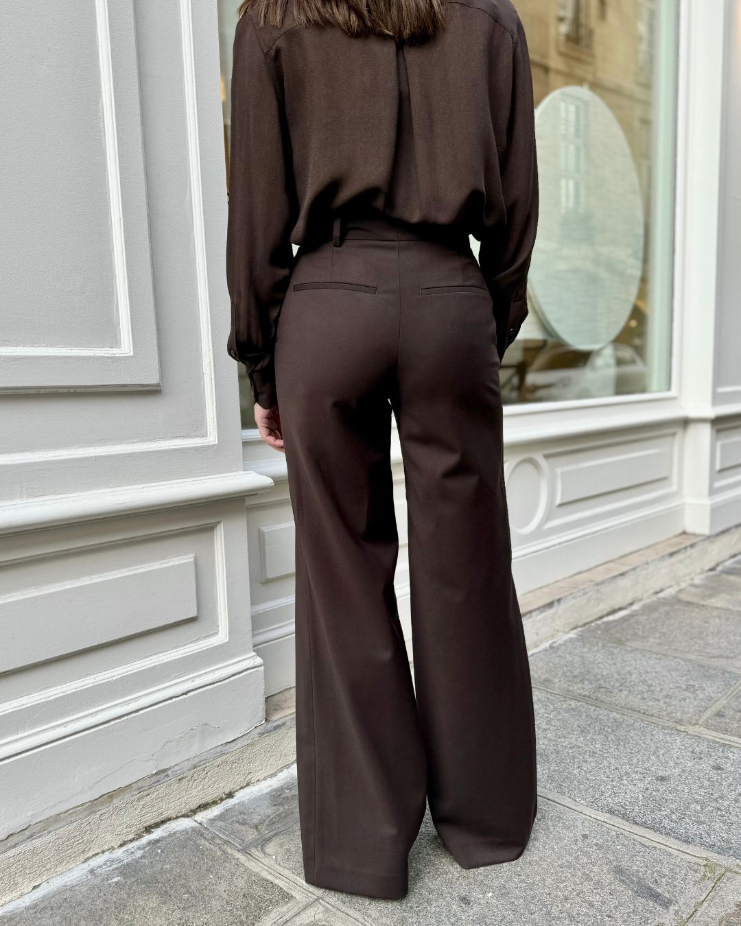 Pantalon tailleur Chicago - Marron