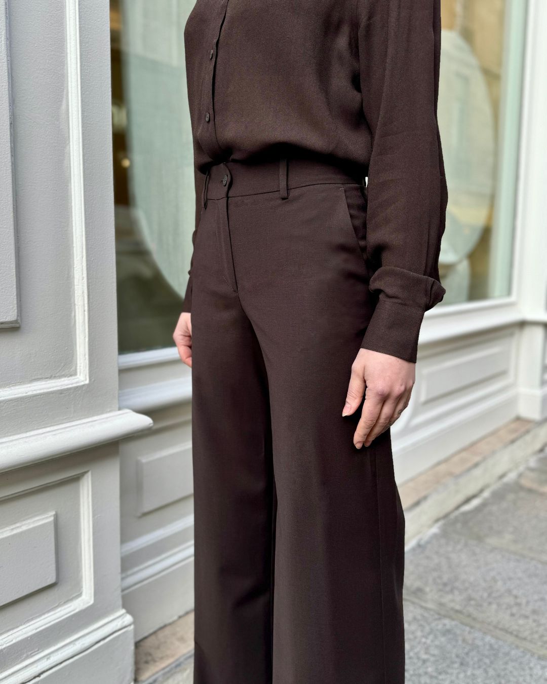 Pantalon tailleur Chicago - Marron