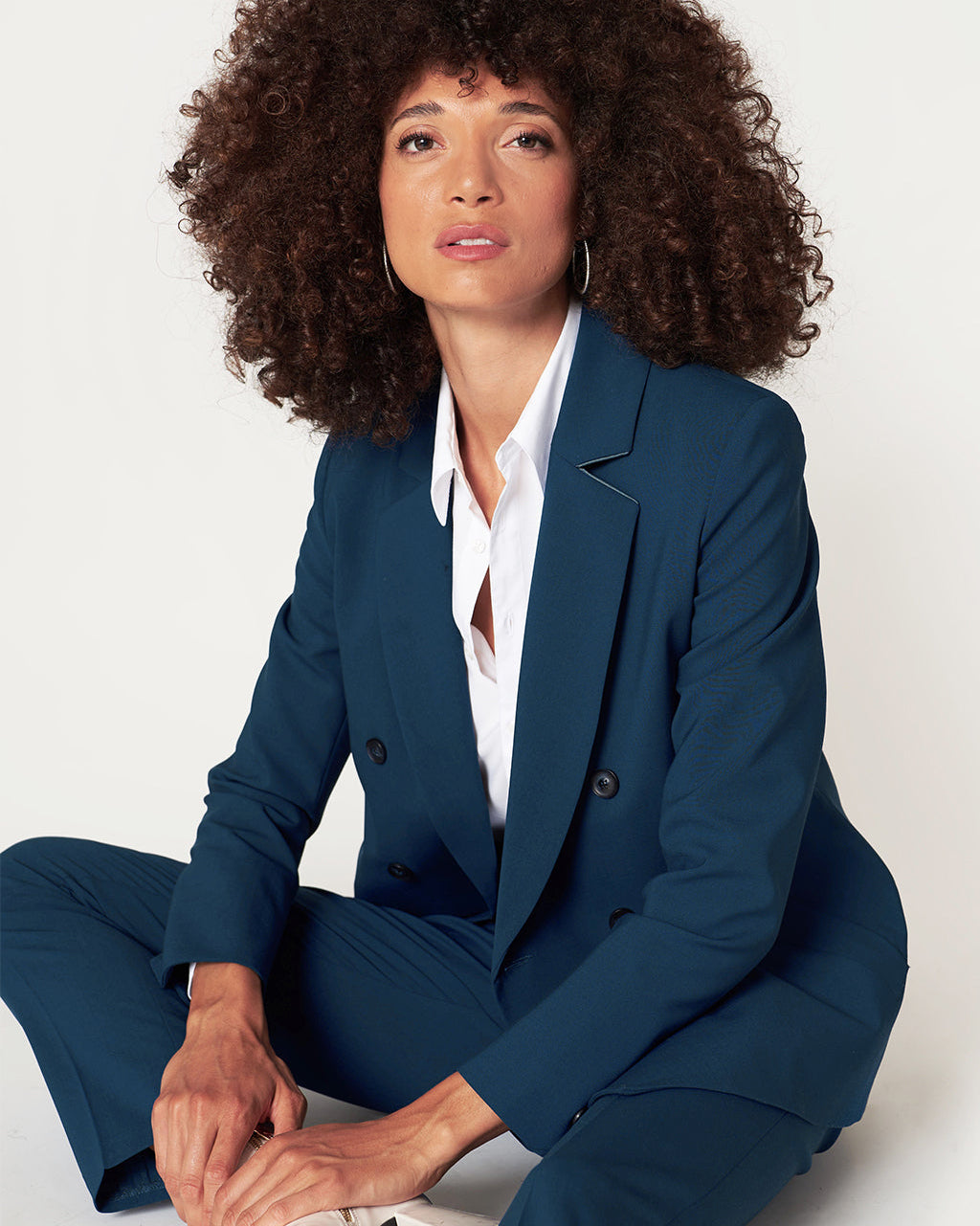 Veste croisée Moscou - Paon