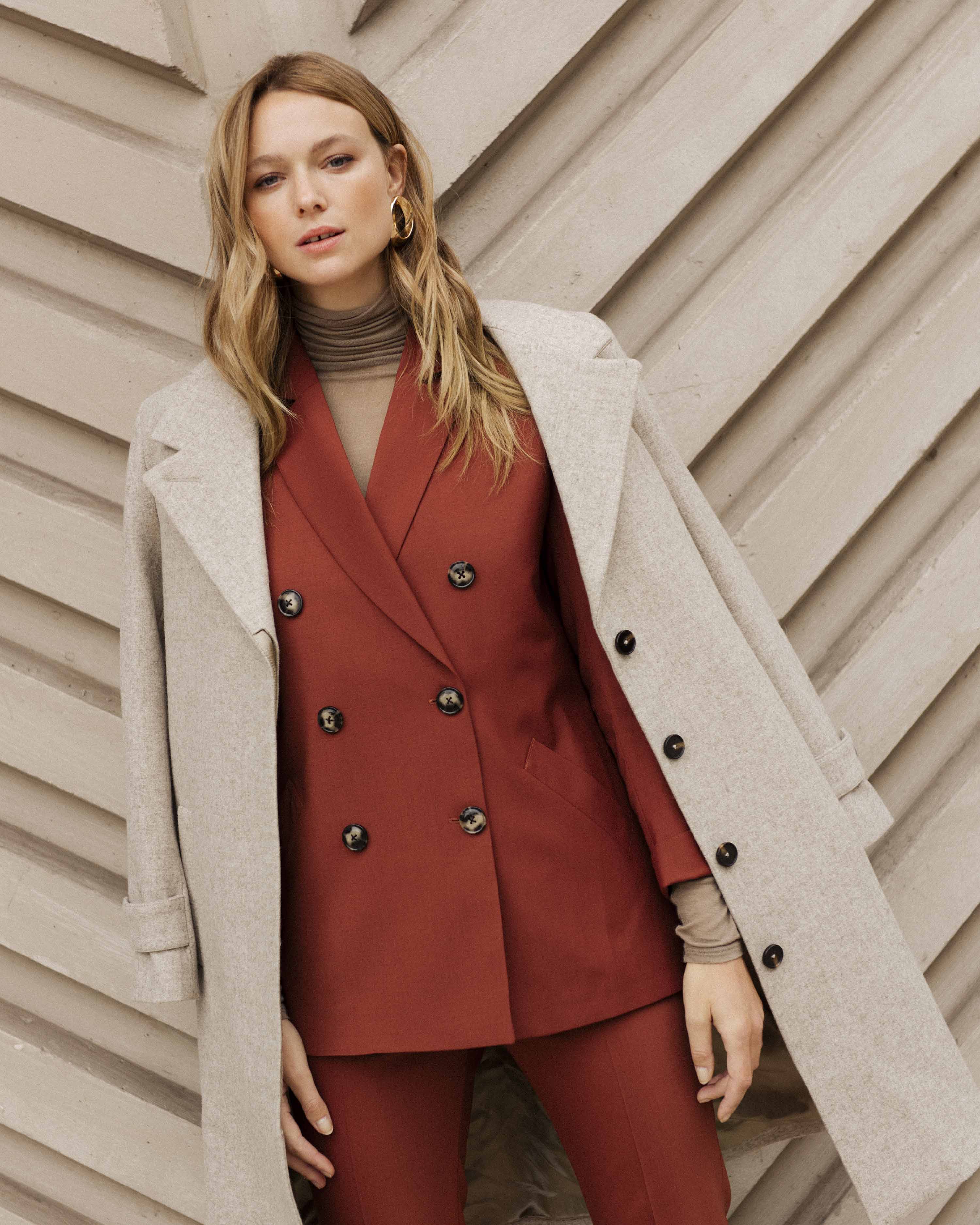 Stockholm coat - China beige