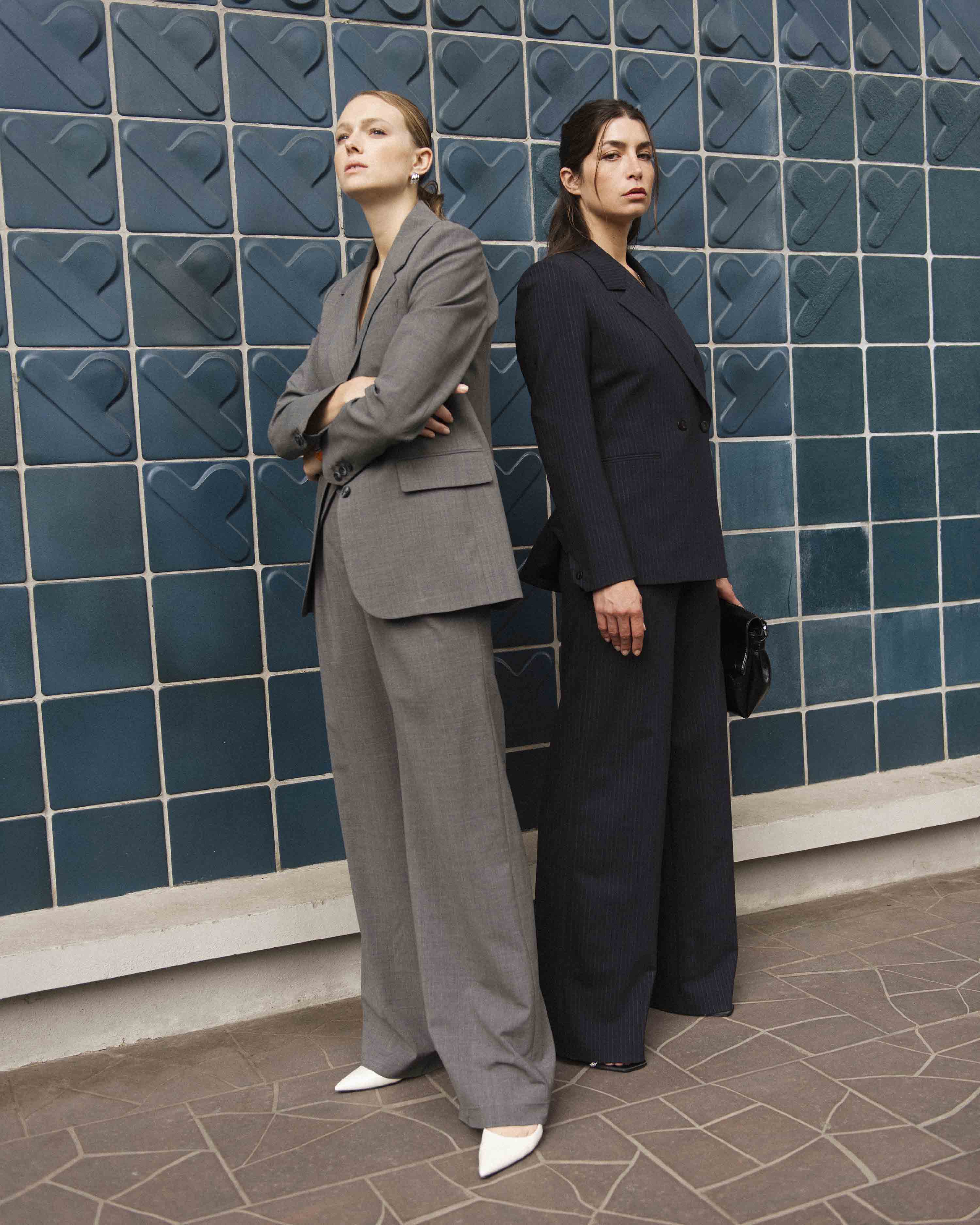 Panama palazzo pants - Grey