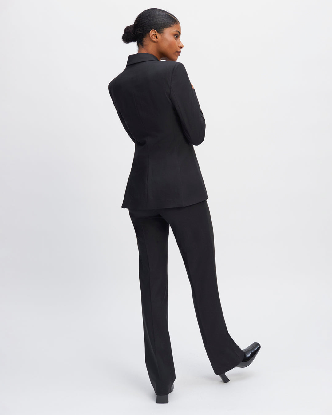 Berlin straight pants - Black super 120's