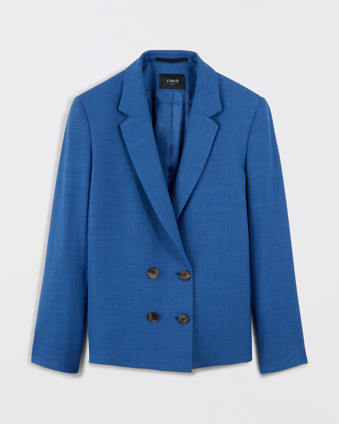 veste-bleu-azur-coupe-droite-croisee-double-boutonnage-col-tailleur-entierement-doublée-17H10-tailleurs-pour-femme-paris-