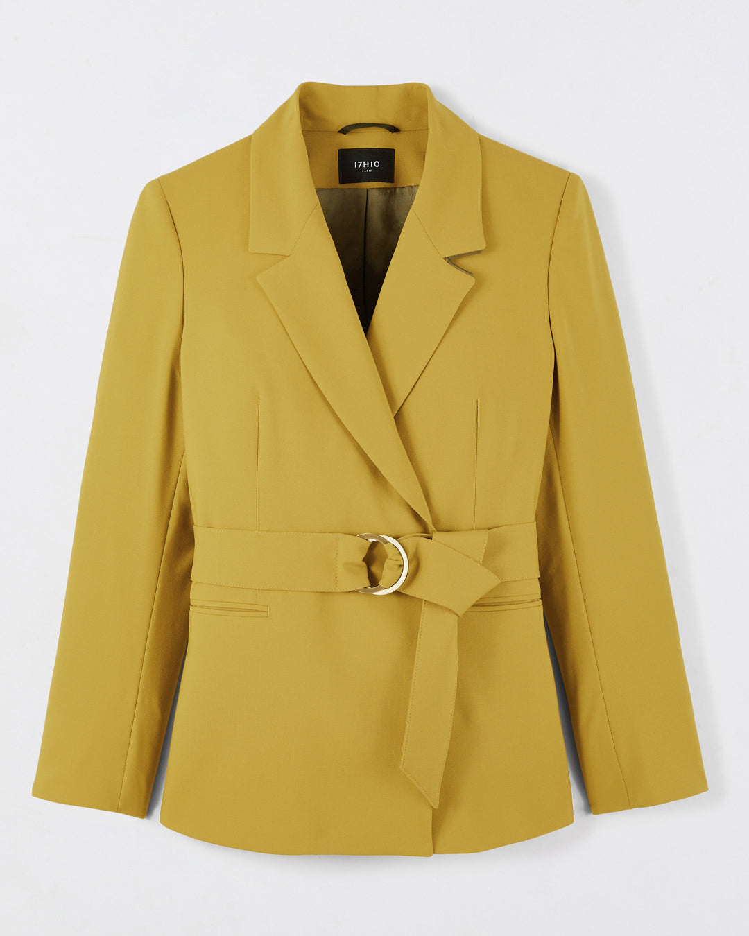 Veste ceinturée Olbia - Jaune Olive