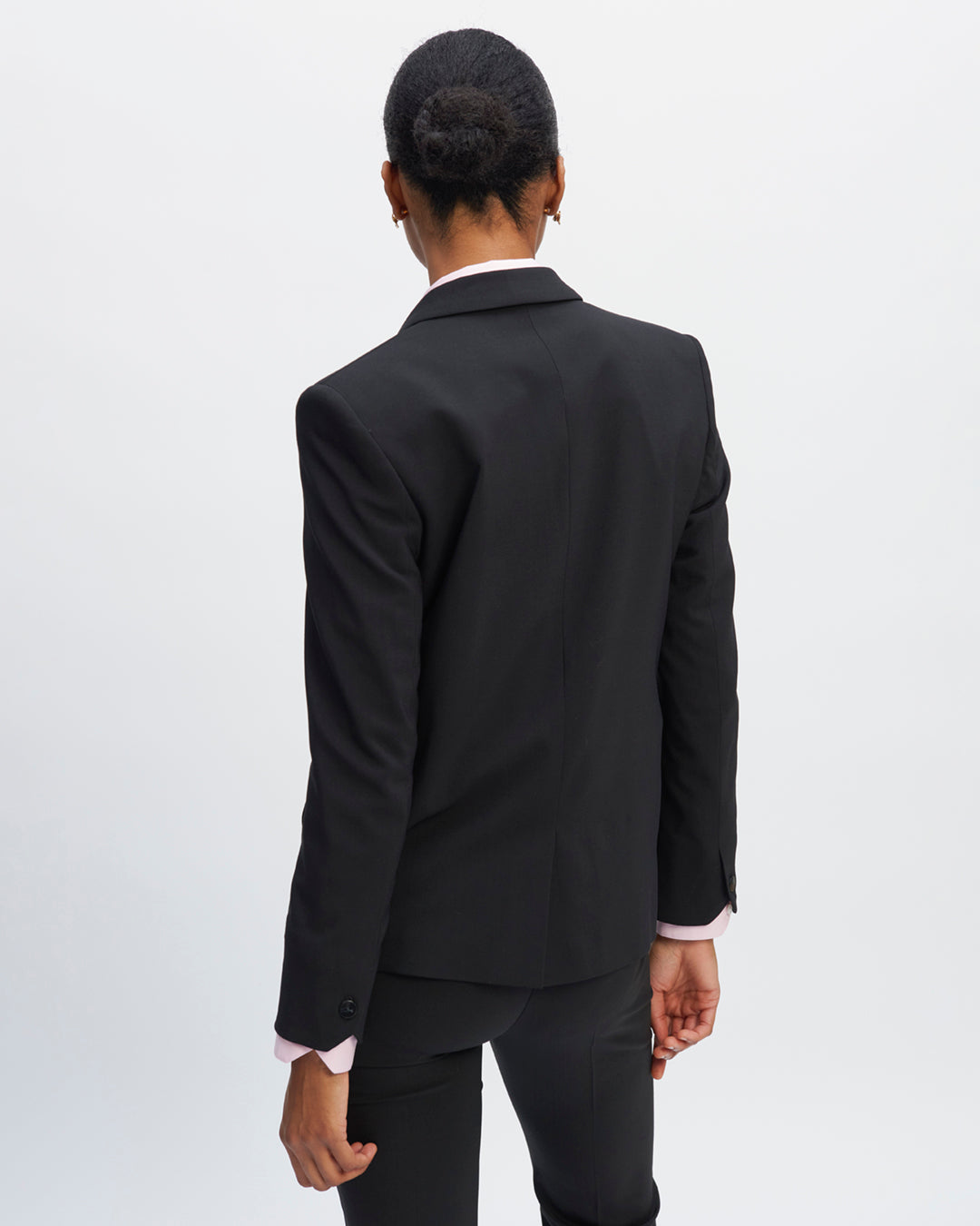 Jacket-crossover-black-Length-mid-buttocks-Right-cut-Notch-17H10-on-the-collar-17H10-knit-jacket-for-women-paris-
