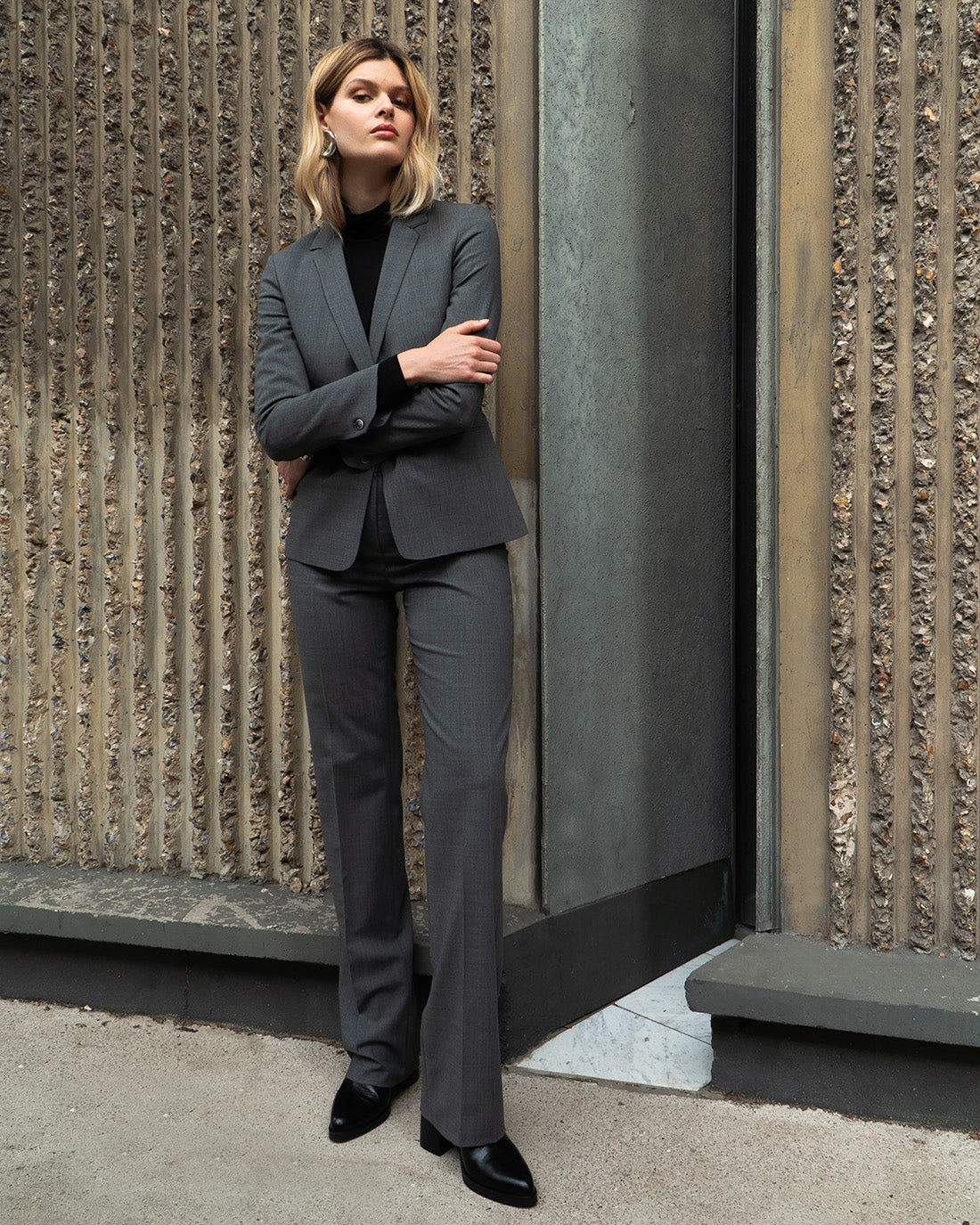 Suit-jacket-for-women-grey-suit-jacket-suit-suit-jacket-waisted-pants-straight-made-in-europe-