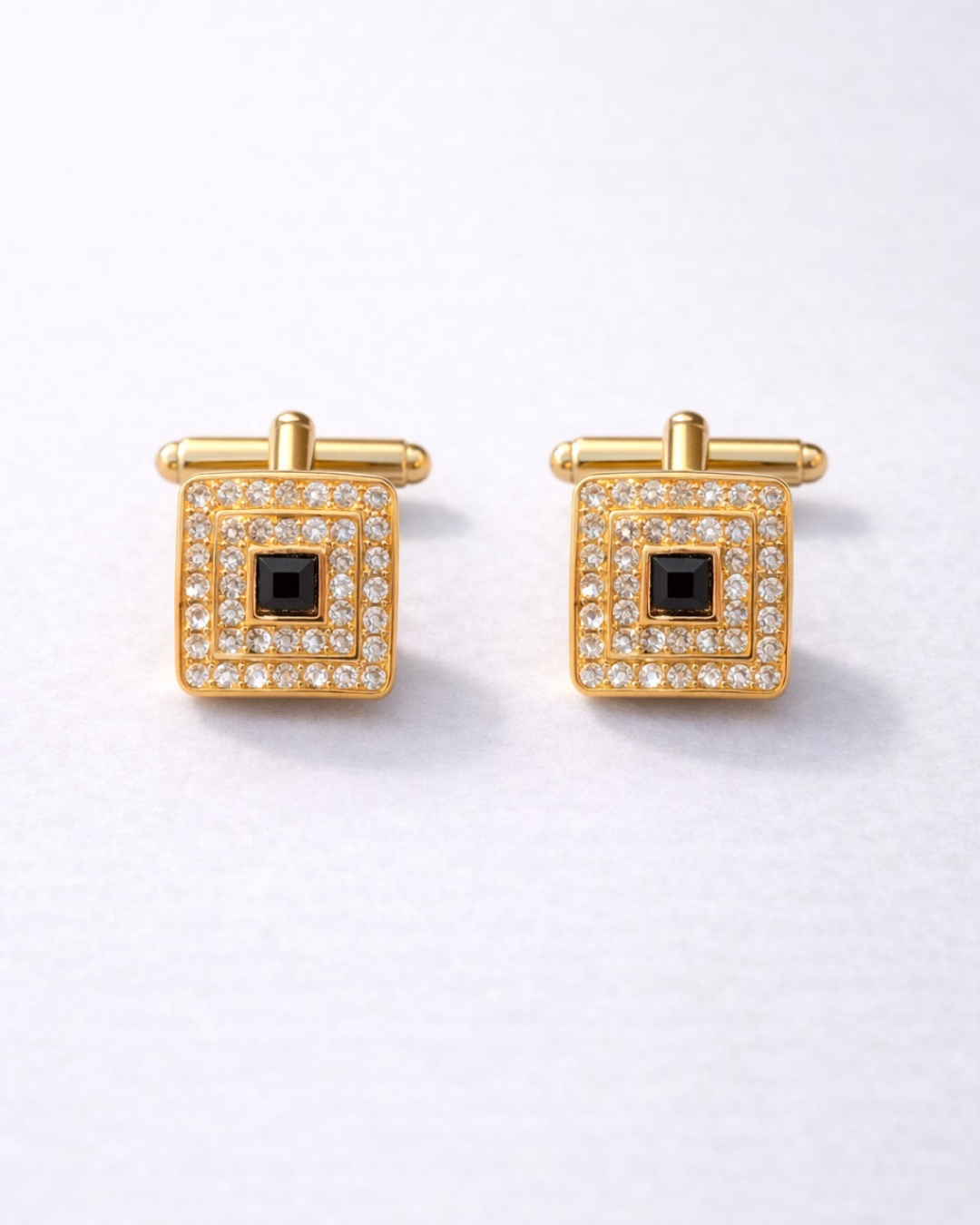 Bontons de manchettes - Dorés et noir