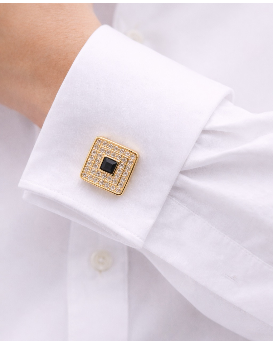 Bontons de manchettes - Dorés et noir