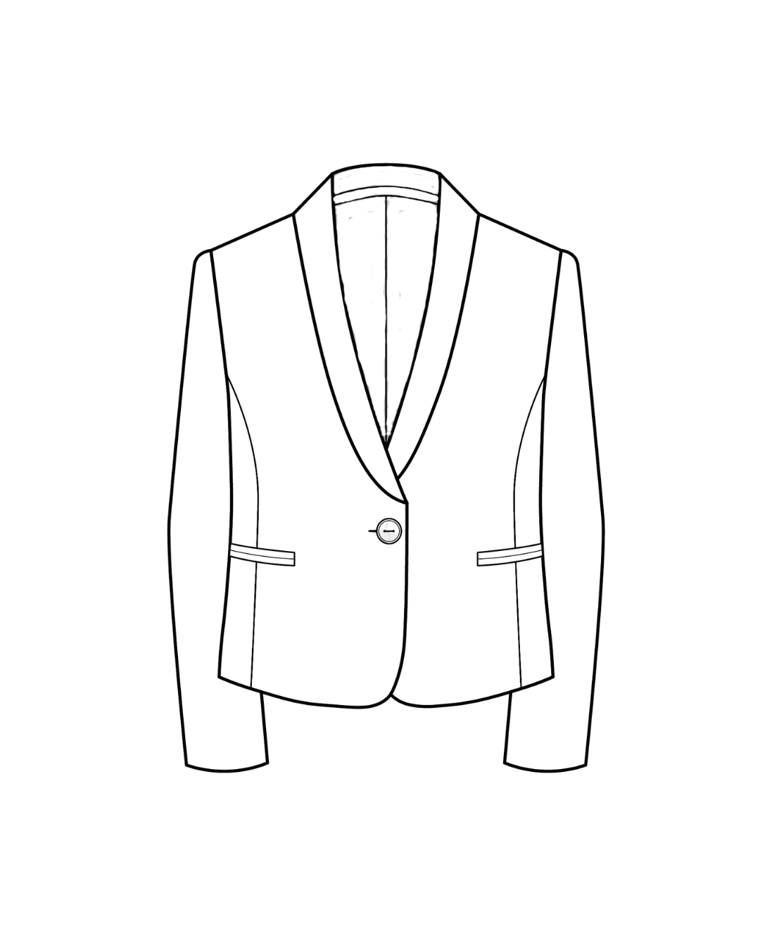 coupe de veste de tailleur pour femme 17H10 costume