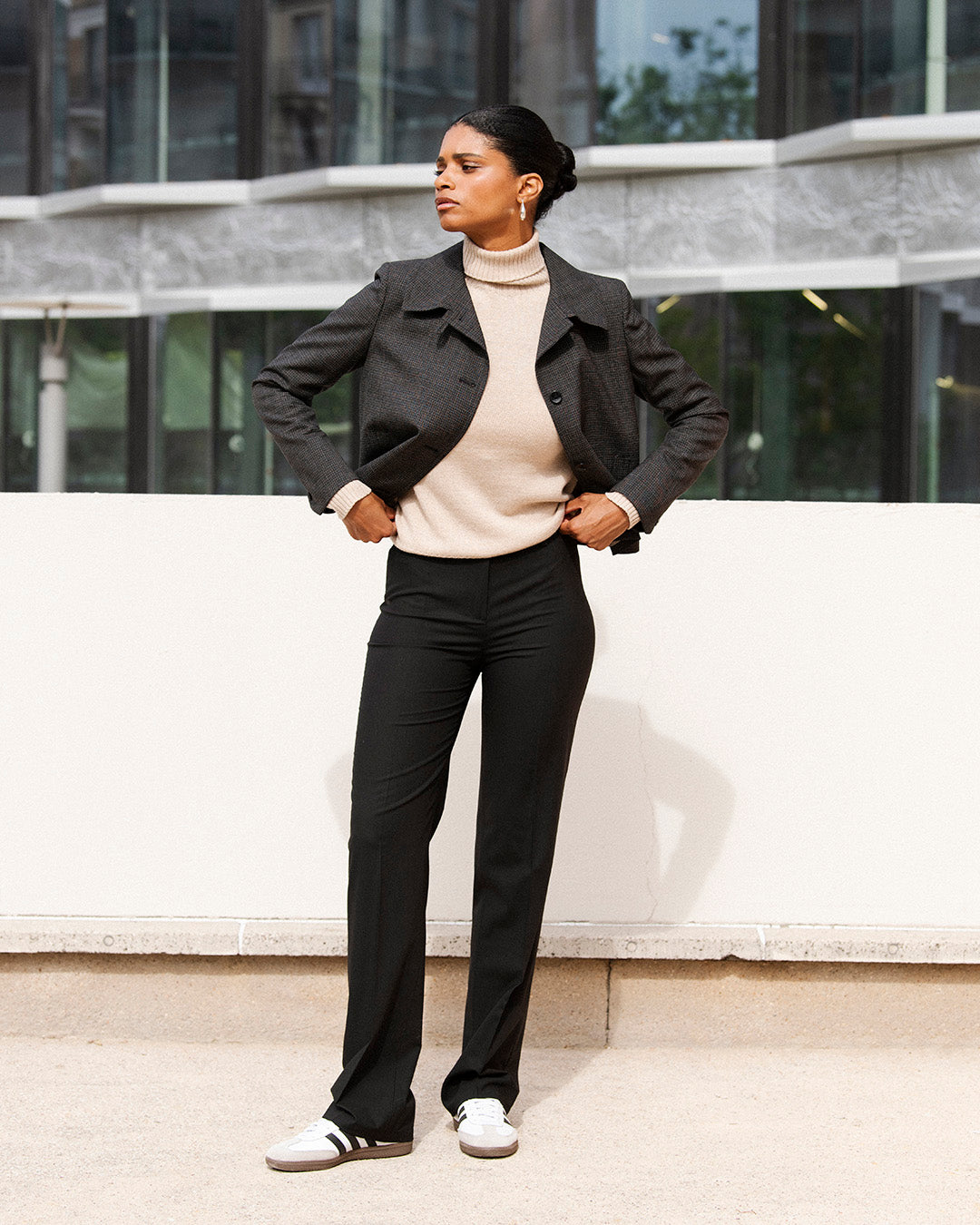 Pantalon droit Berlin - Noir