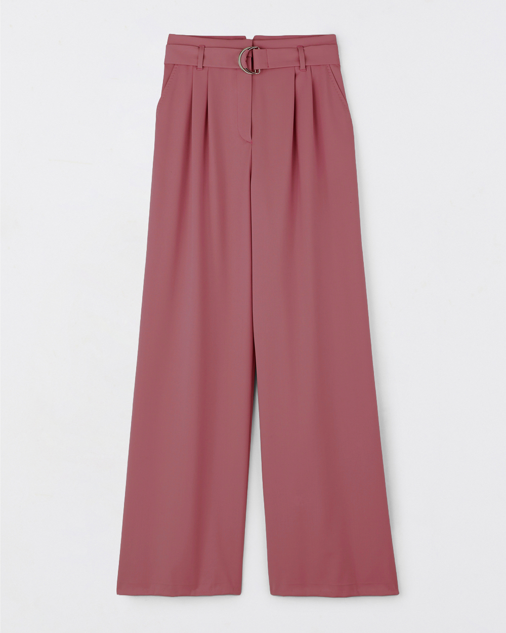 Pantalon palazzo Panama - Rose poudré