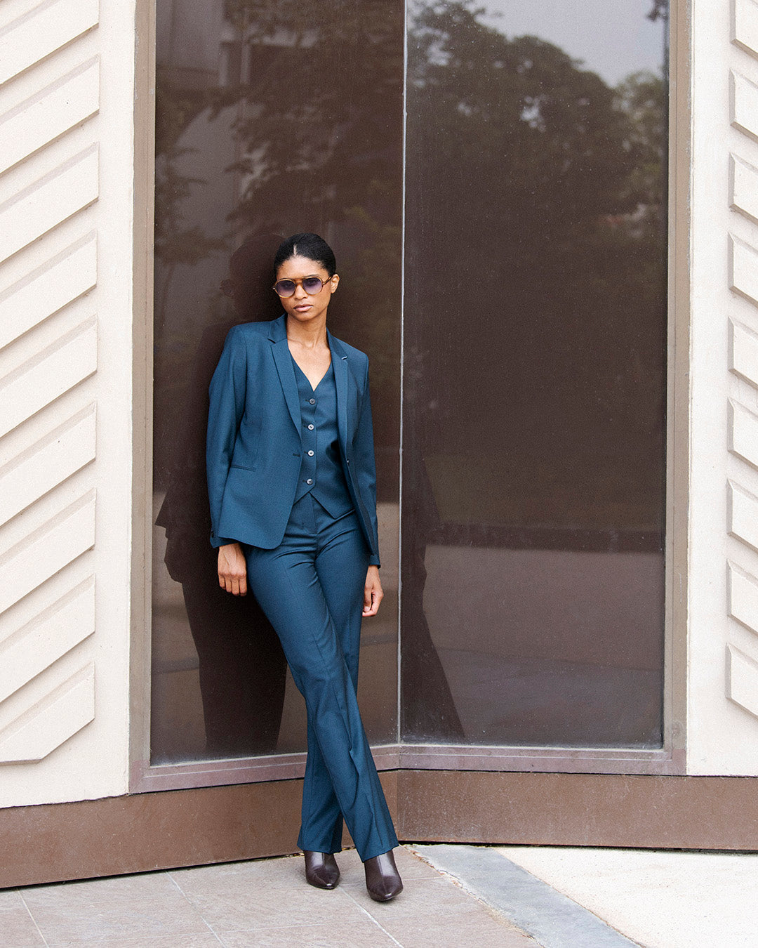 Pantalon droit Berlin - Teal