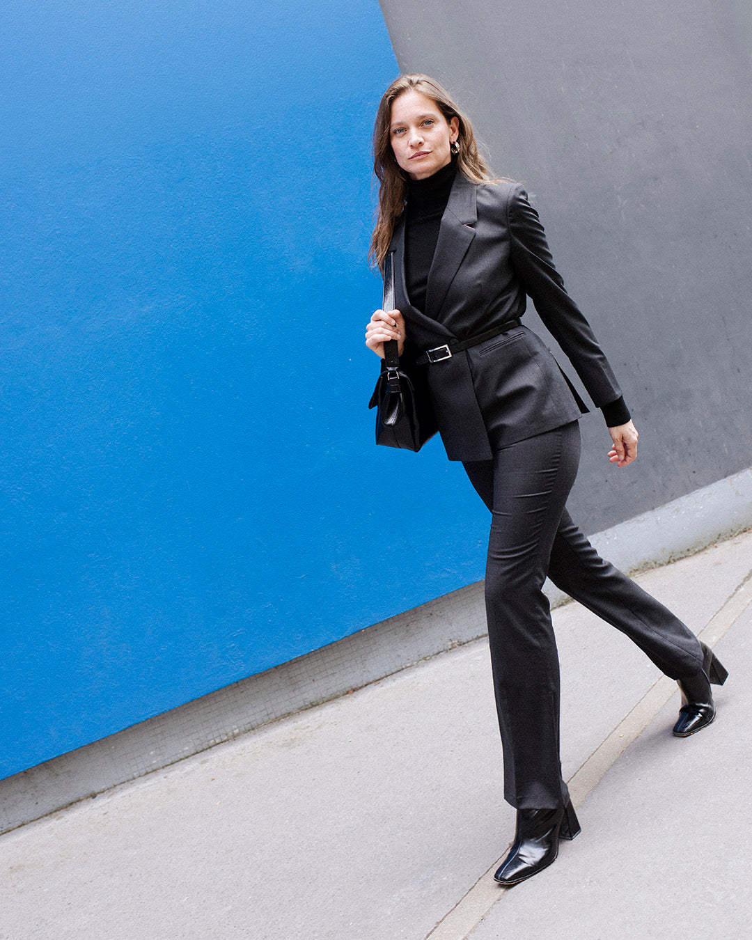 Pantalon flare Riga - Anthracite