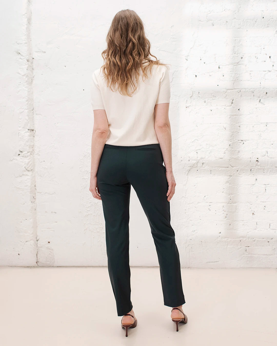 Pantalon Cigarette New-York - Vert Bouteille