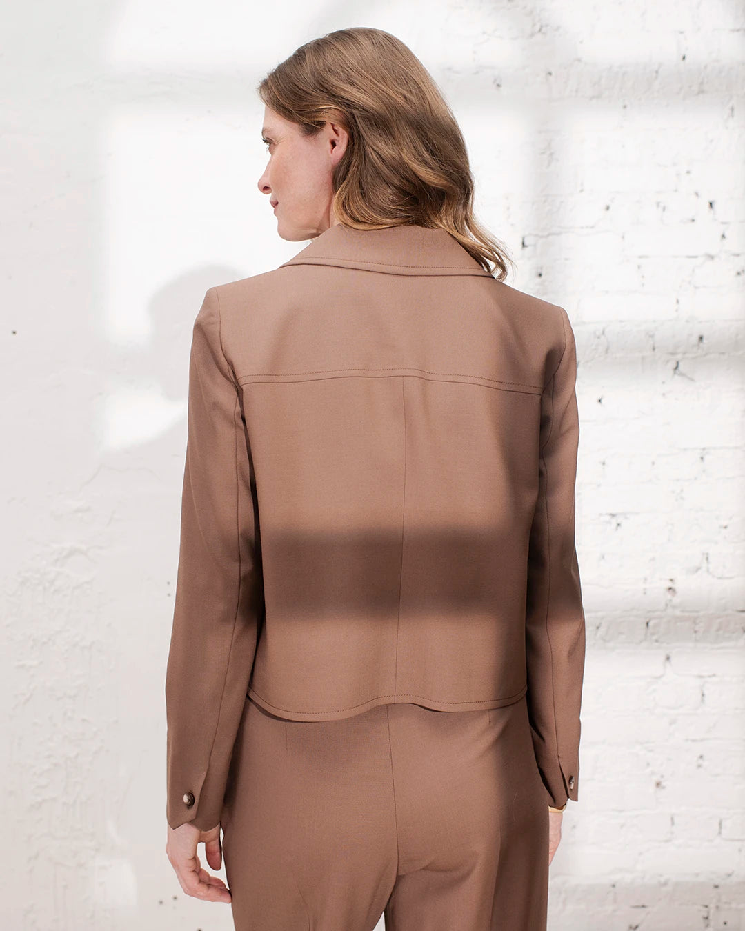 veste-blouson-marron-femme-ceremonie-elegante-laine