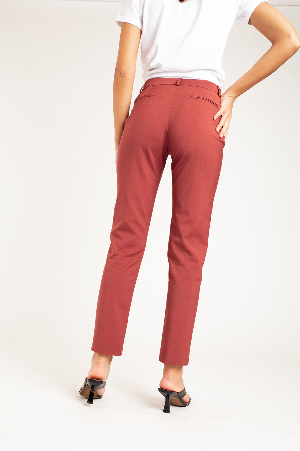 Pantalon Cigarette New-York - Rose Brique