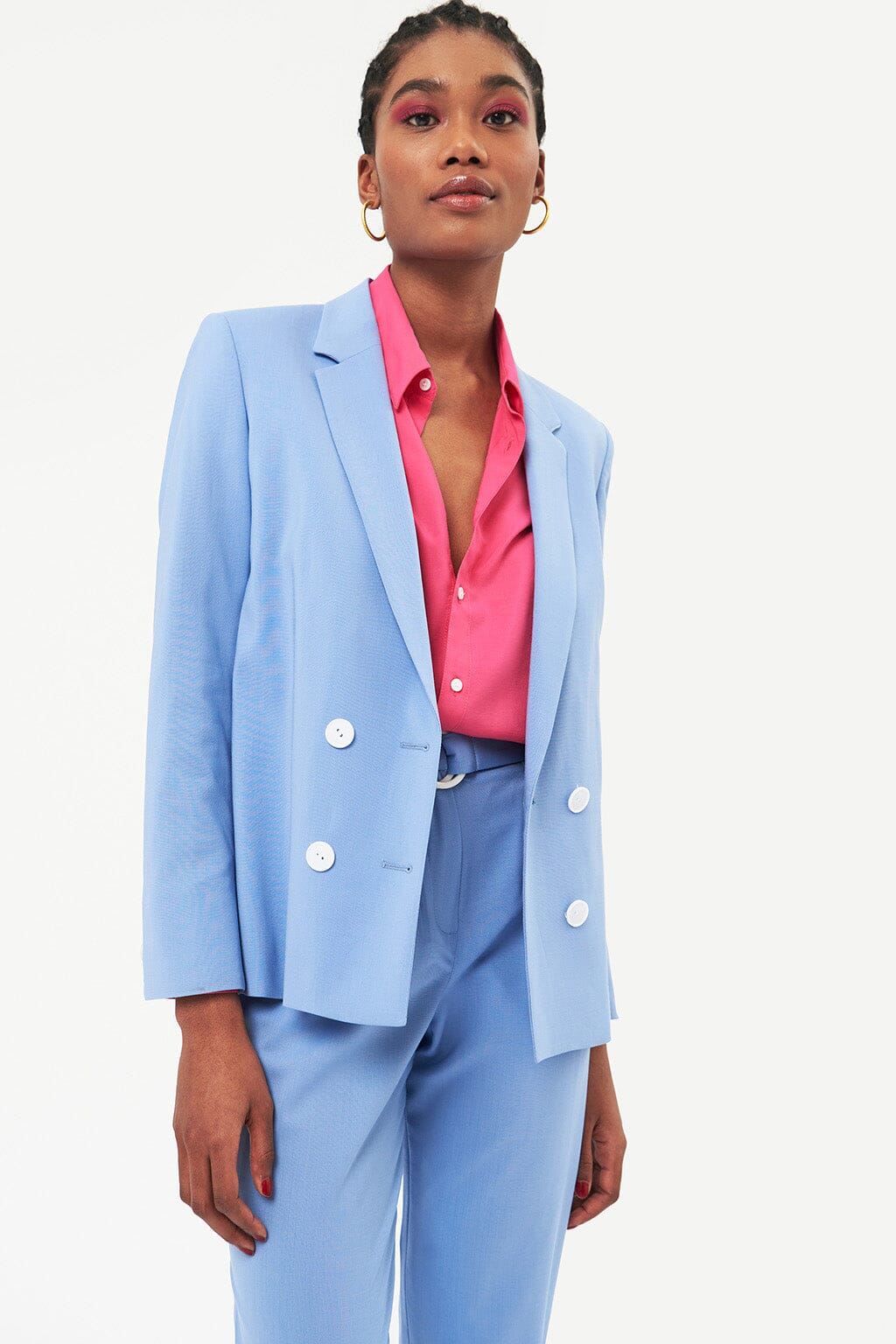 Veste croisée Boston - Bleu Ciel