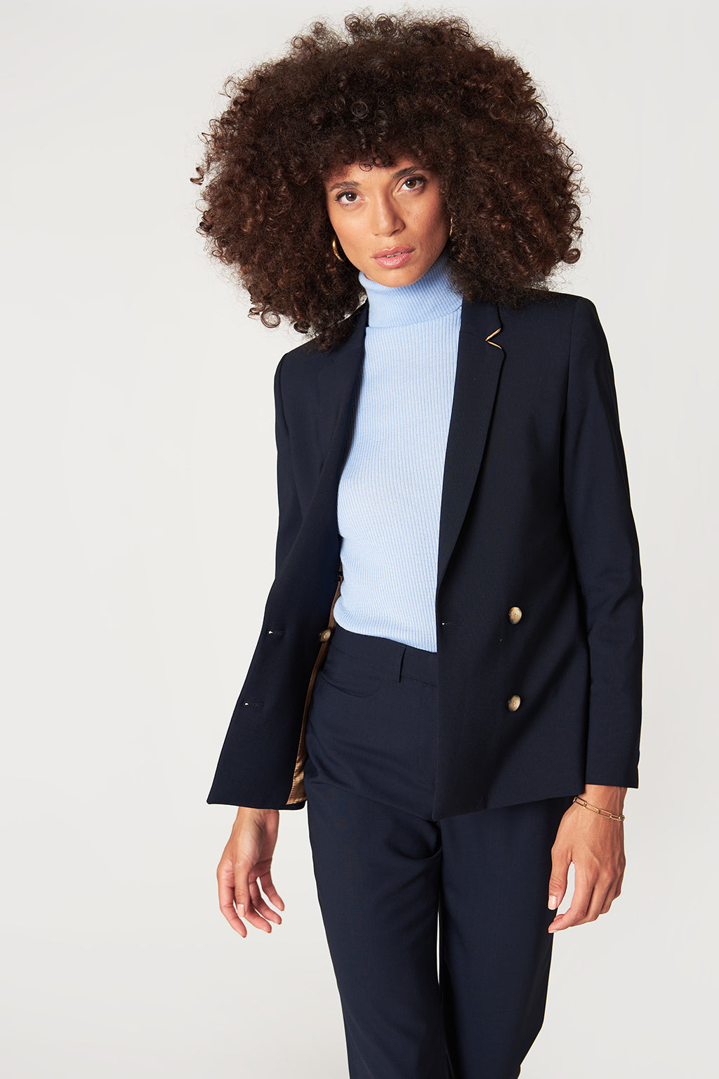 Boston double-breasted jacket - Midnight Blue