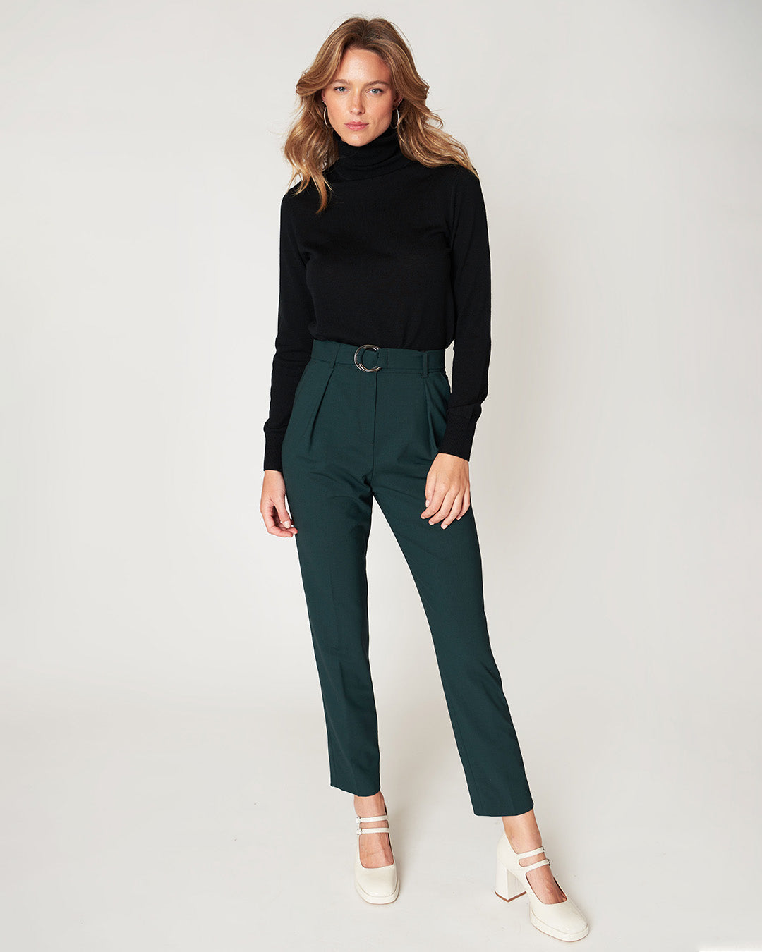 Casablanca Carrot Pants - Bottle Green