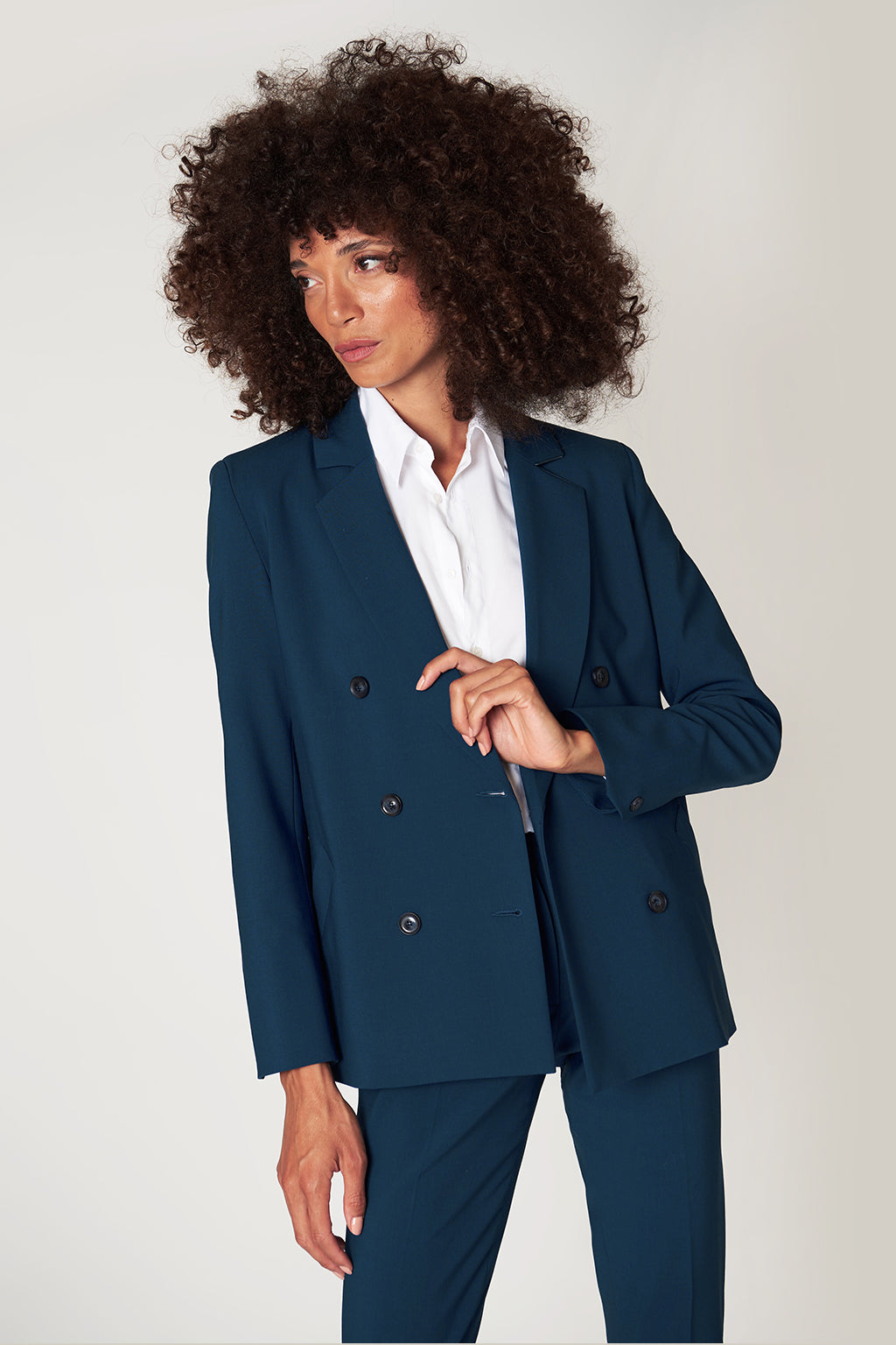 Moscow double-breasted jacket - Peacock