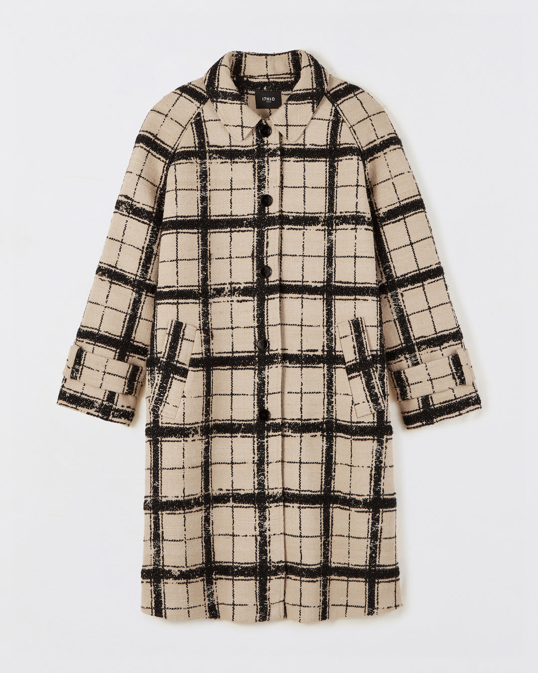 fabric-exceptional-toile-brute-beige-jacquard-beads-black-silk-thread-coat-mi-long-cut-ample-black-buttons-glossy-collar-regular-pattern-tight-wrist-two-pockets-raglan-exterieurs-17H10-tailors-for-women-paris