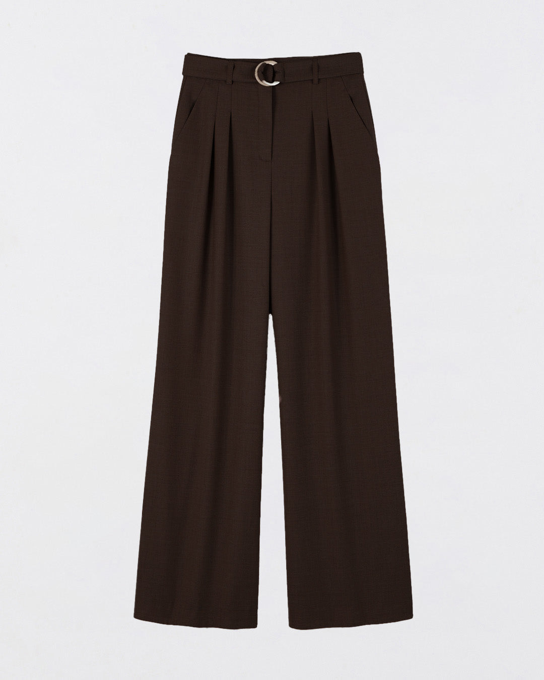 Panama wide-leg pants - Brown