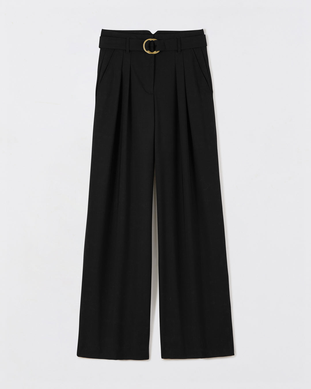 Tailor-pants-black-Palazzo-cut-High-waist-Details-double-pleated-waist-Low-leg-XXL-Dessine-leg-waist-Belt-buckle-17H10-tailors-for-women-paris-