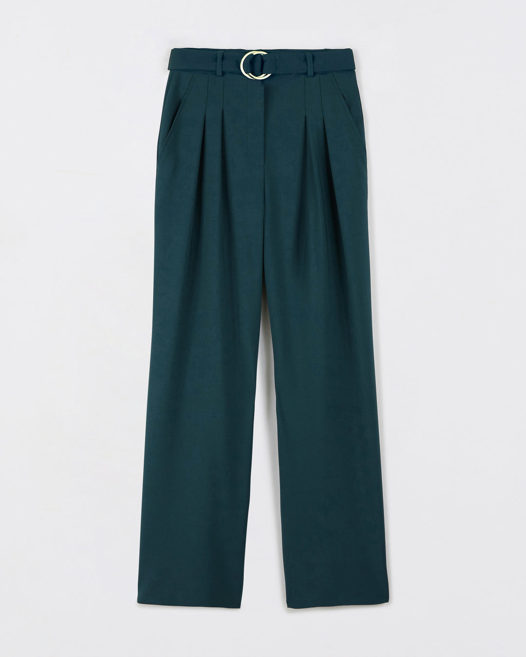 Panama palazzo pants - Cedar green