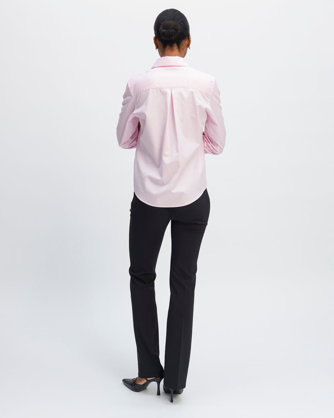 Trousers-waistcoat-black-High-waist-Cut-flair-evasee-aux-chevilles-Decoration-boutons-covered-asymetrical-Zip-cote-17H10-women's-waistcoats-paris-3