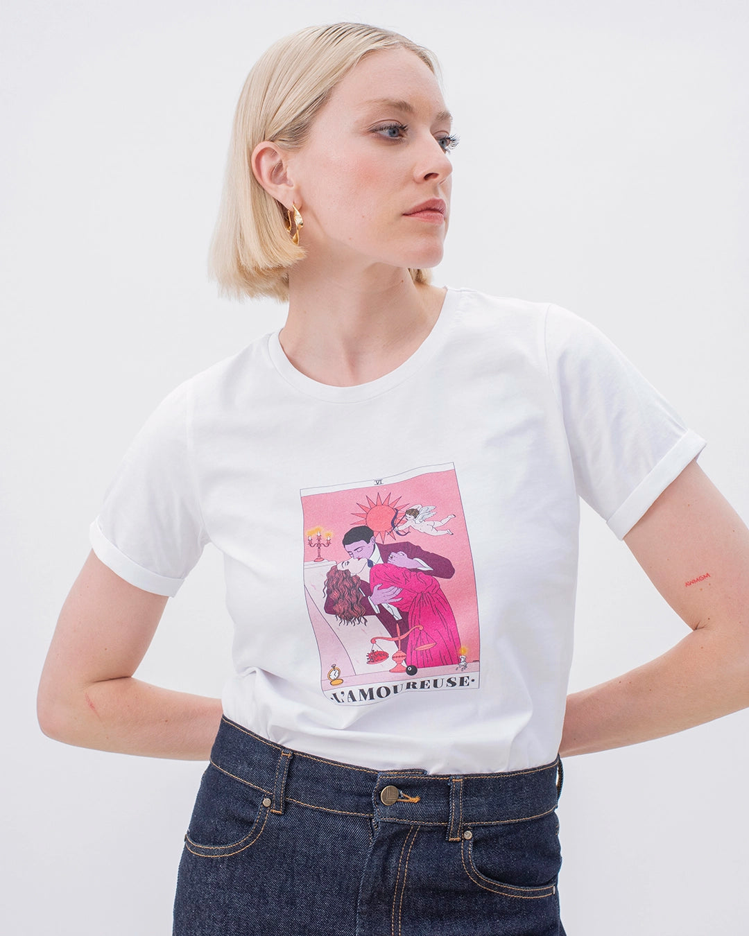 T-SHIRT-TOP-TAROT-ILLUSTRATION-ARTIST-FRENCH-COTTON-MARQUE-FRENCH-TAILOR-FOR-WOMAN-