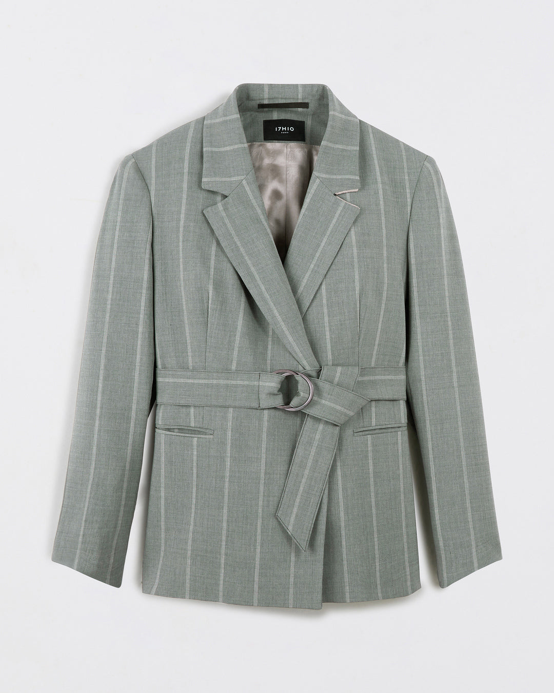 Olbia Belted Jacket - Sage Green