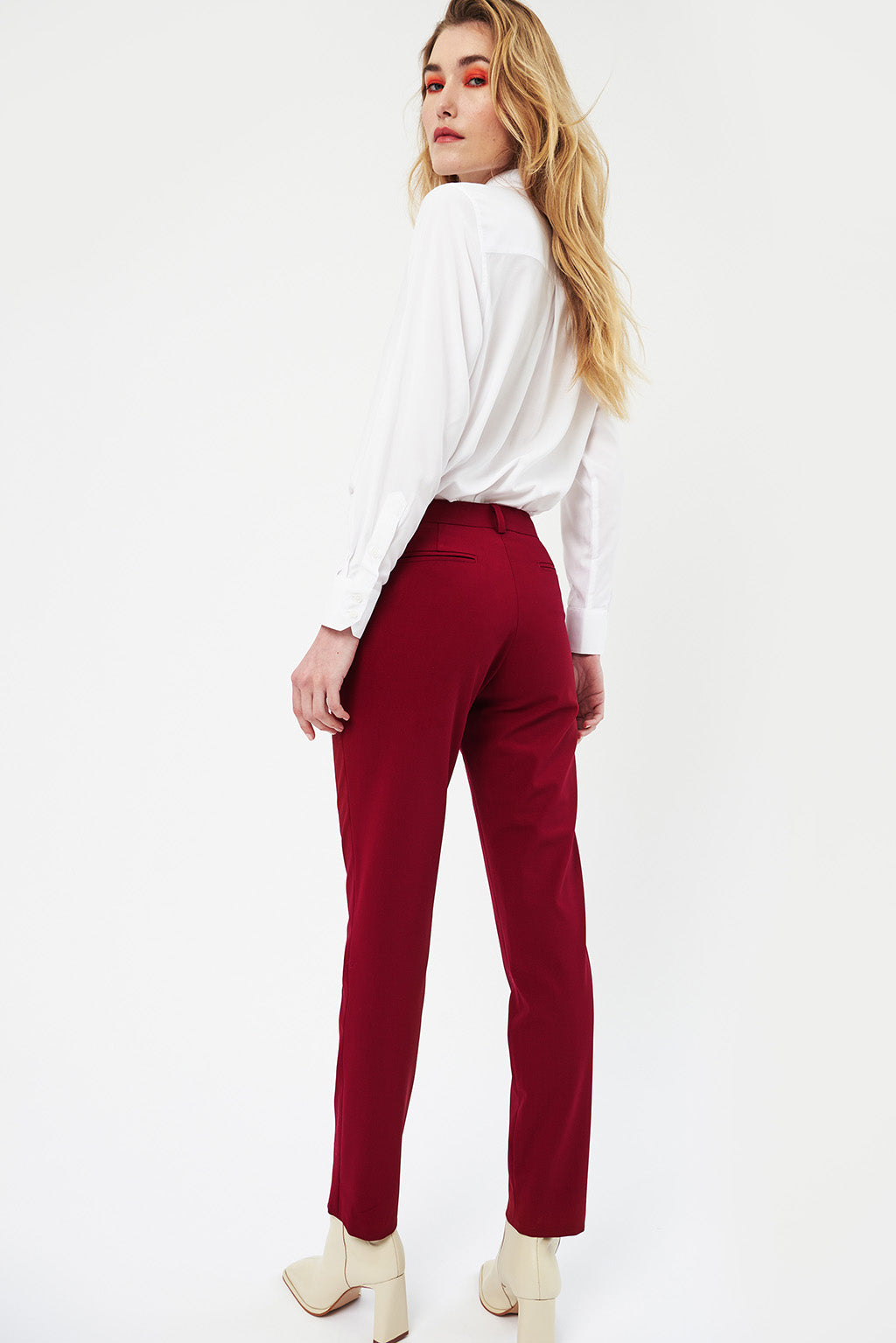 New-York Cigarette Pants - Carmine