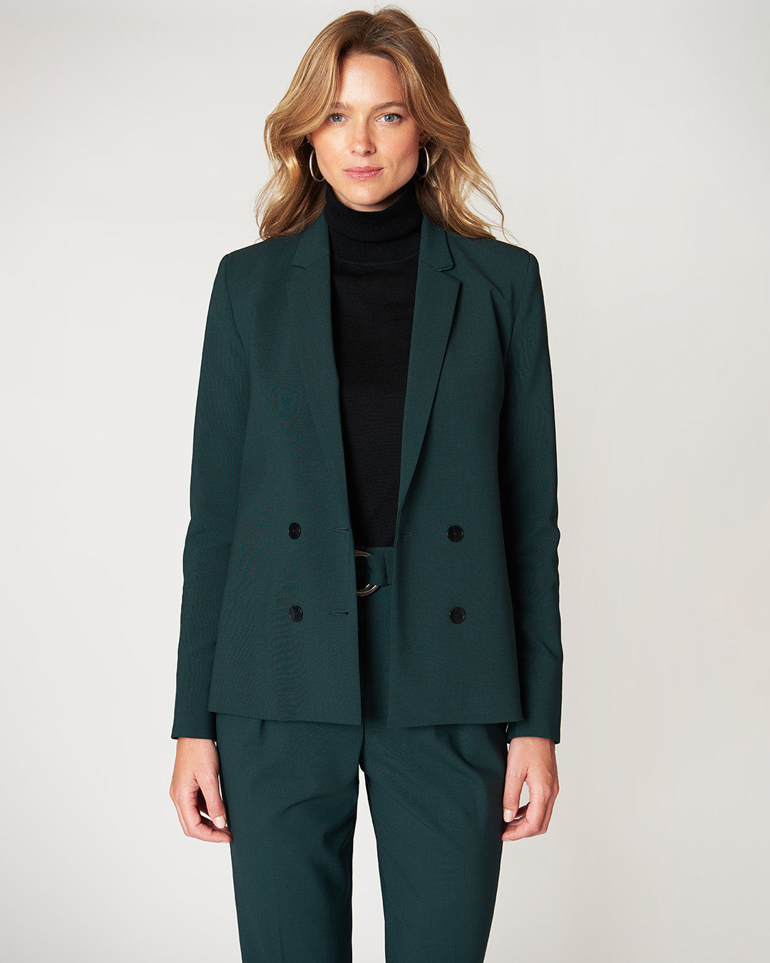 Boston double-breasted jacket - Bottle Green