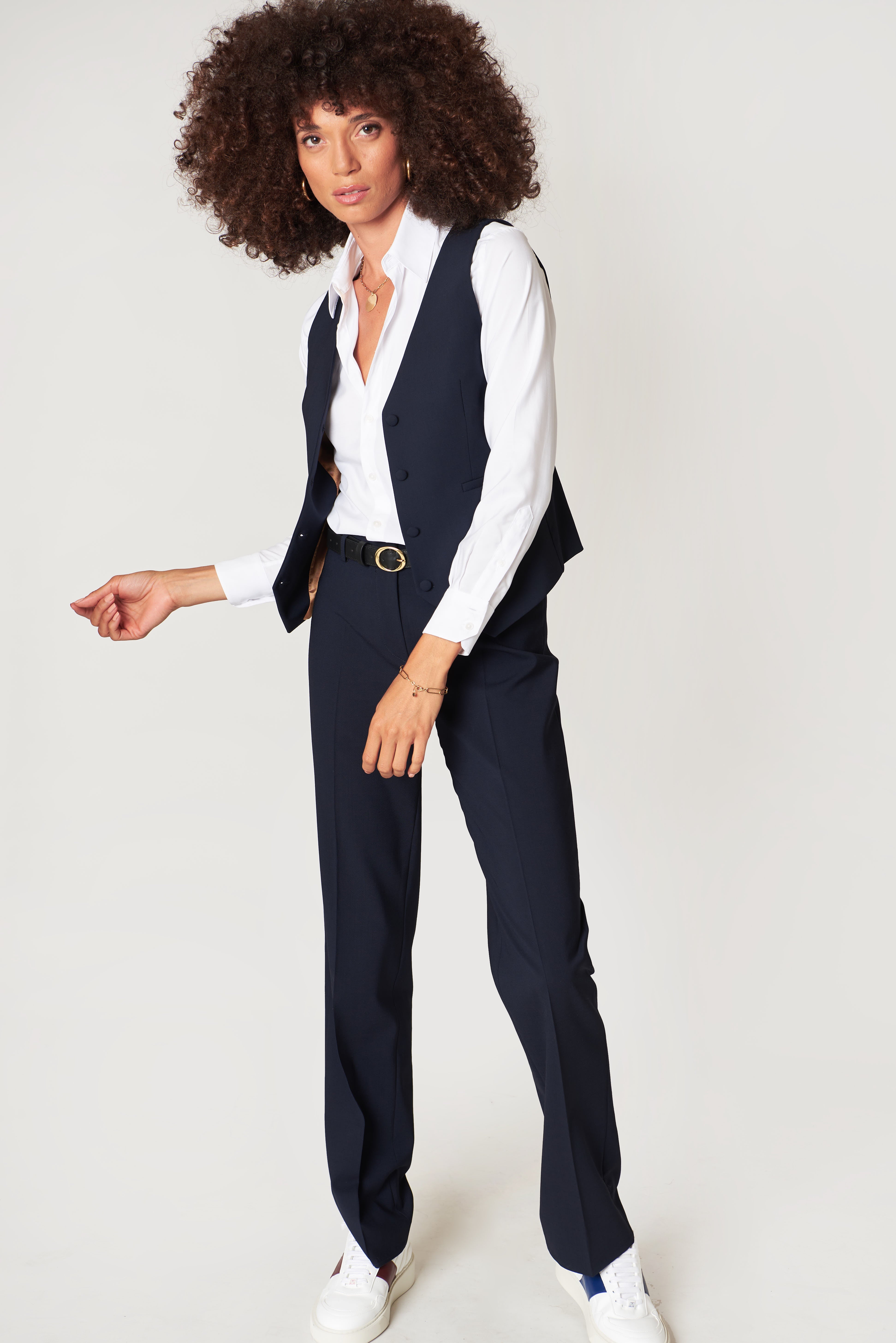 Pantalon droit - Bleu Nuit