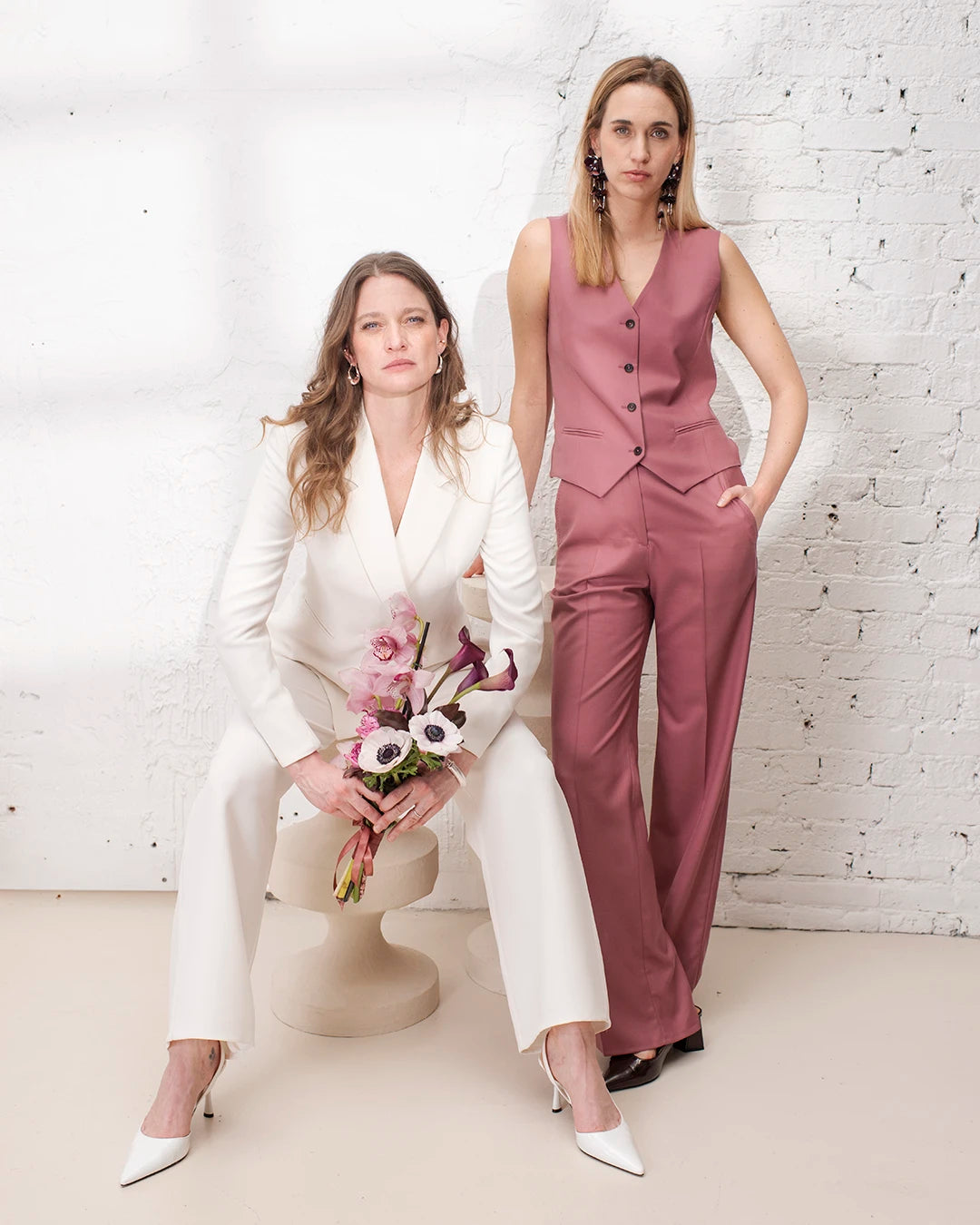 tenue femme assortie pour un mariage , matching outfit