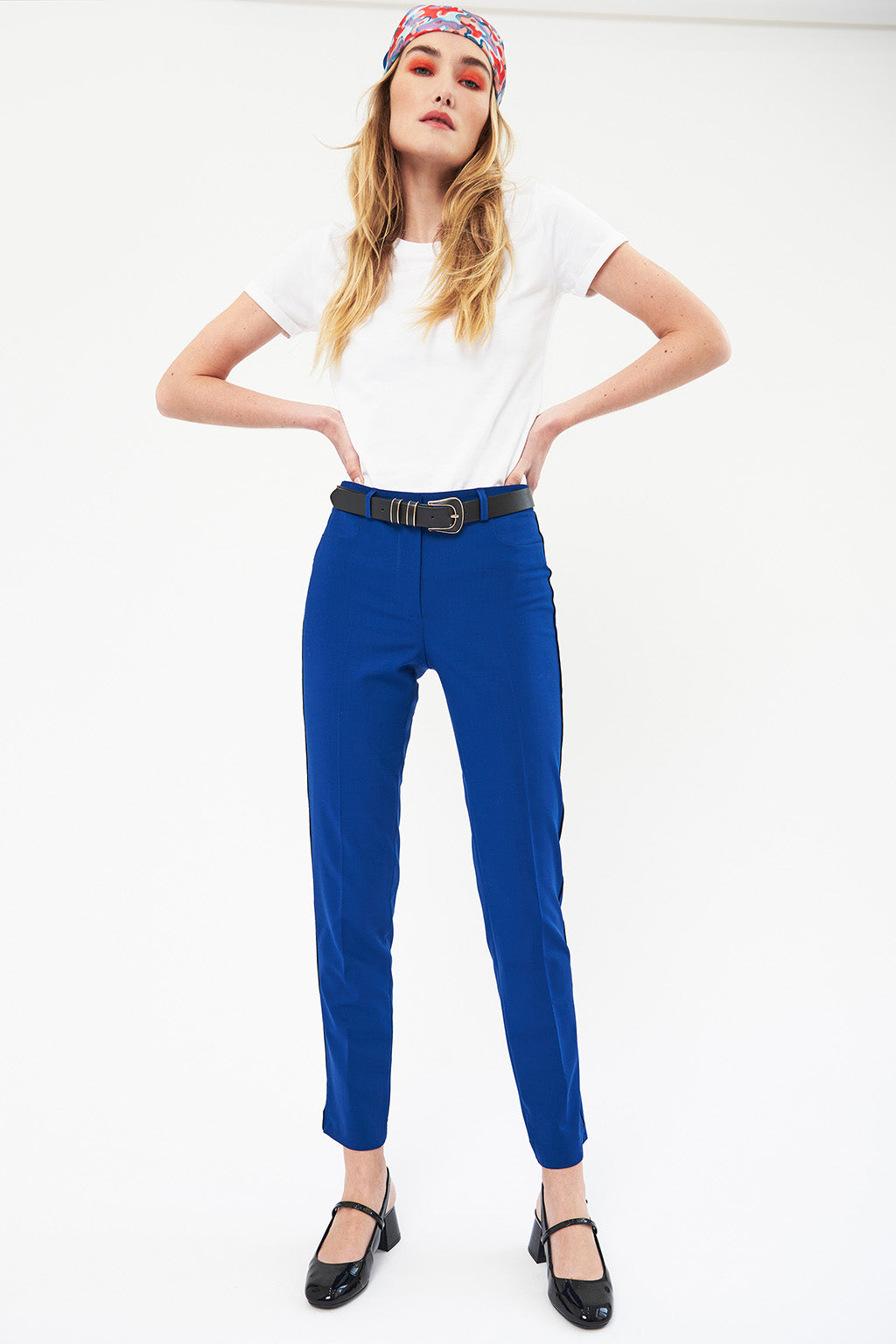 Pantalon Cigarette - Cobalt