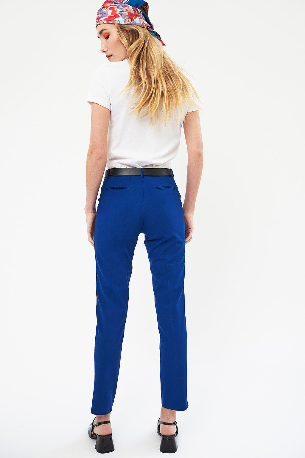 Pantalon Cigarette - Cobalt