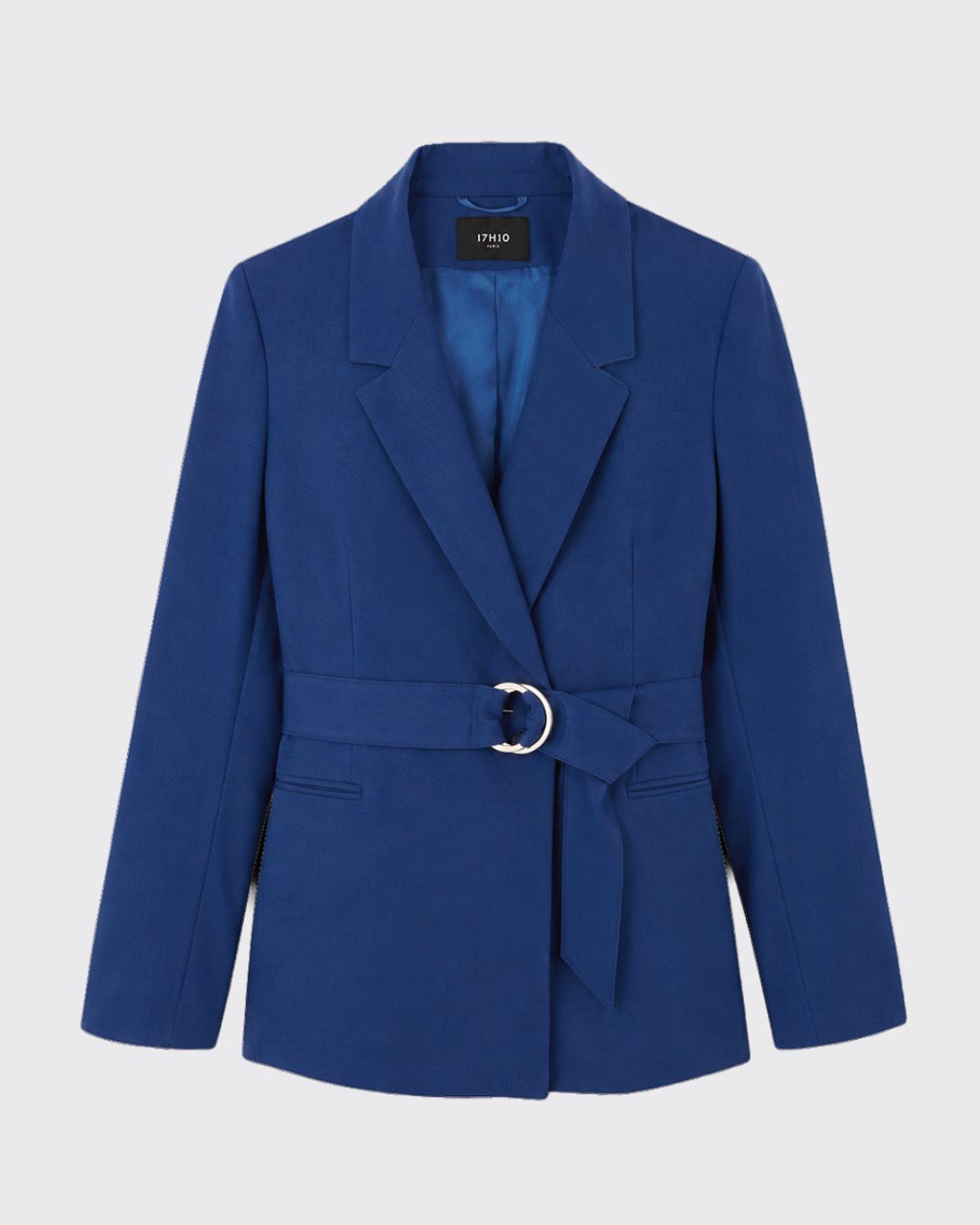 ensemble-tailleur-bleu-electrique-femme-chic-veste-ceinturee-pantalon-large